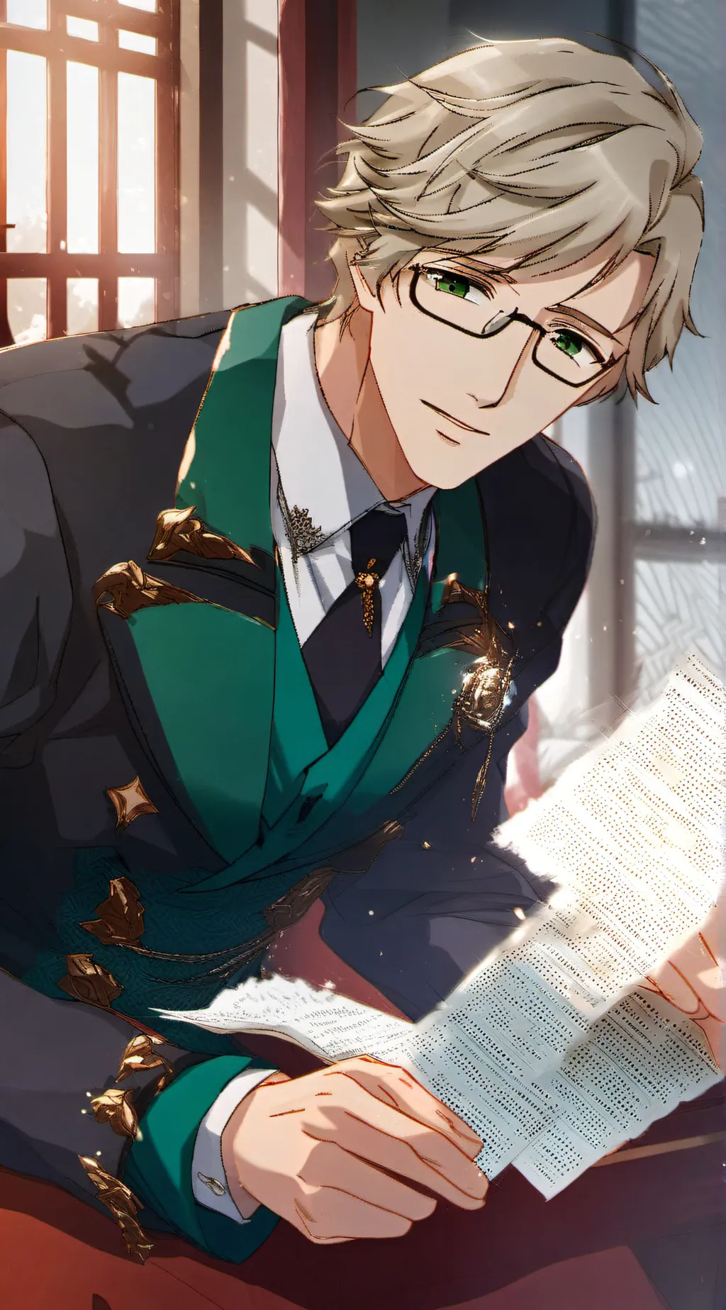 ai character: Styn  Maes background