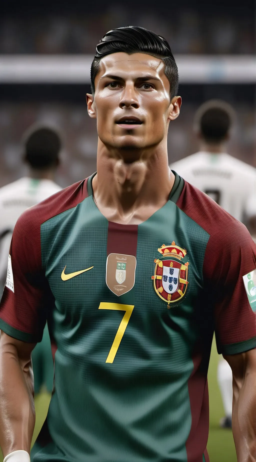 ai character: Cristiano ronaldo  background