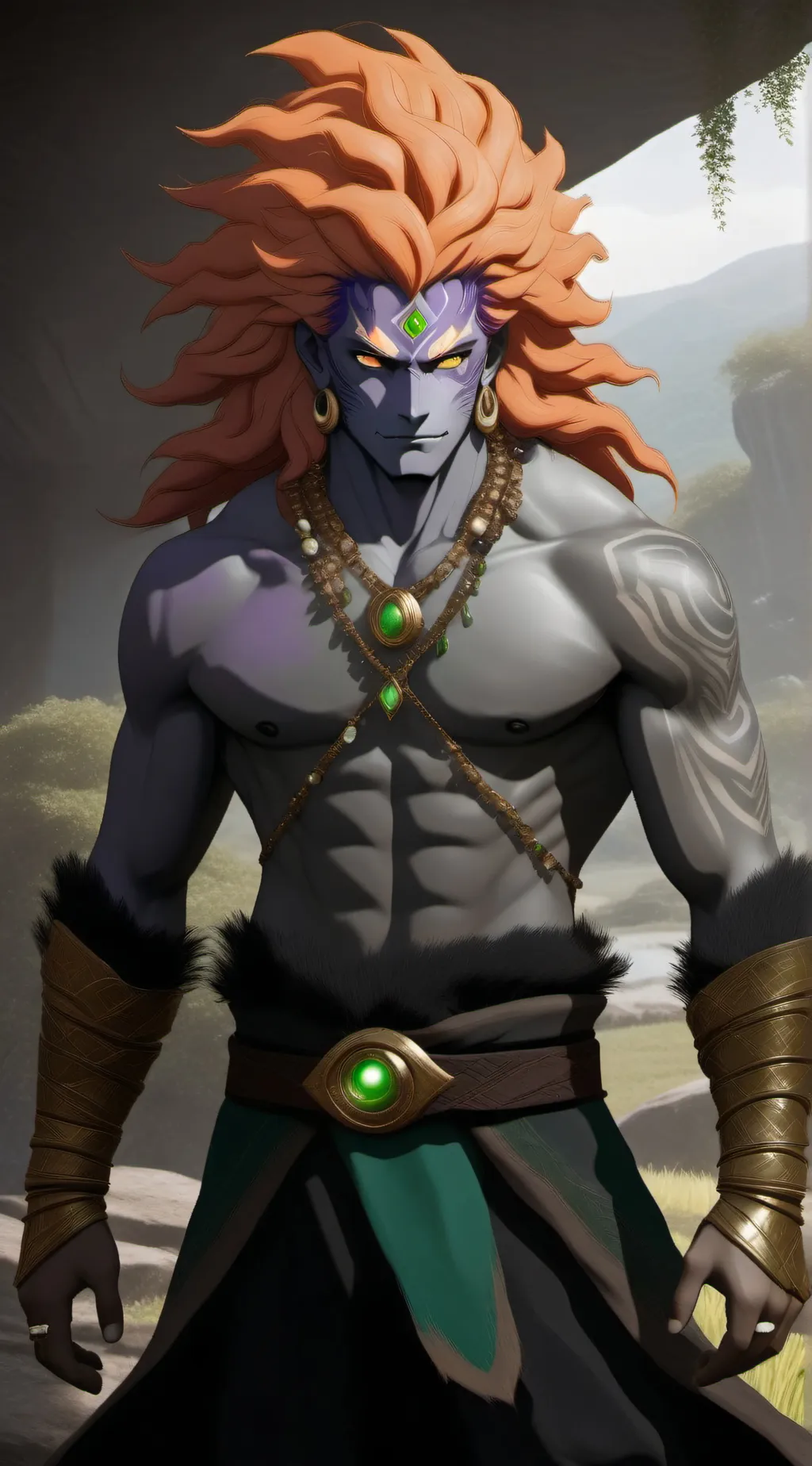 ai character: Voidera oni background