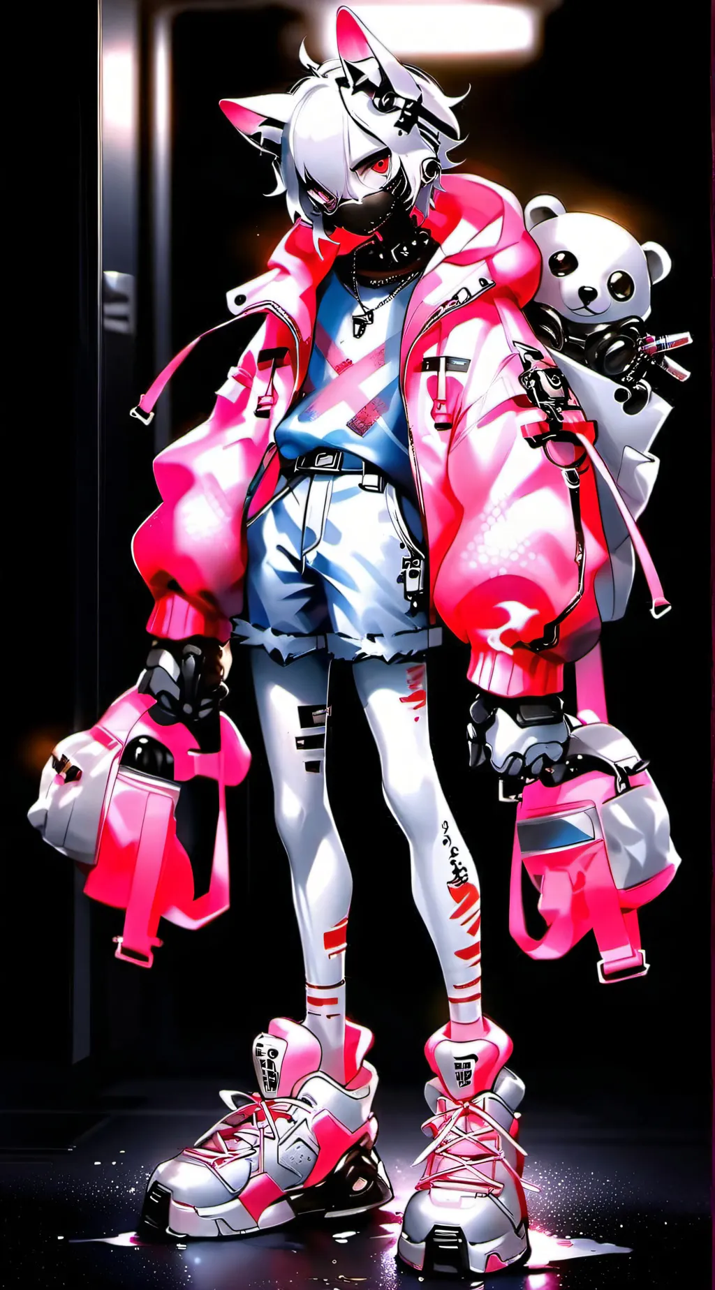 ai character: nice furry background