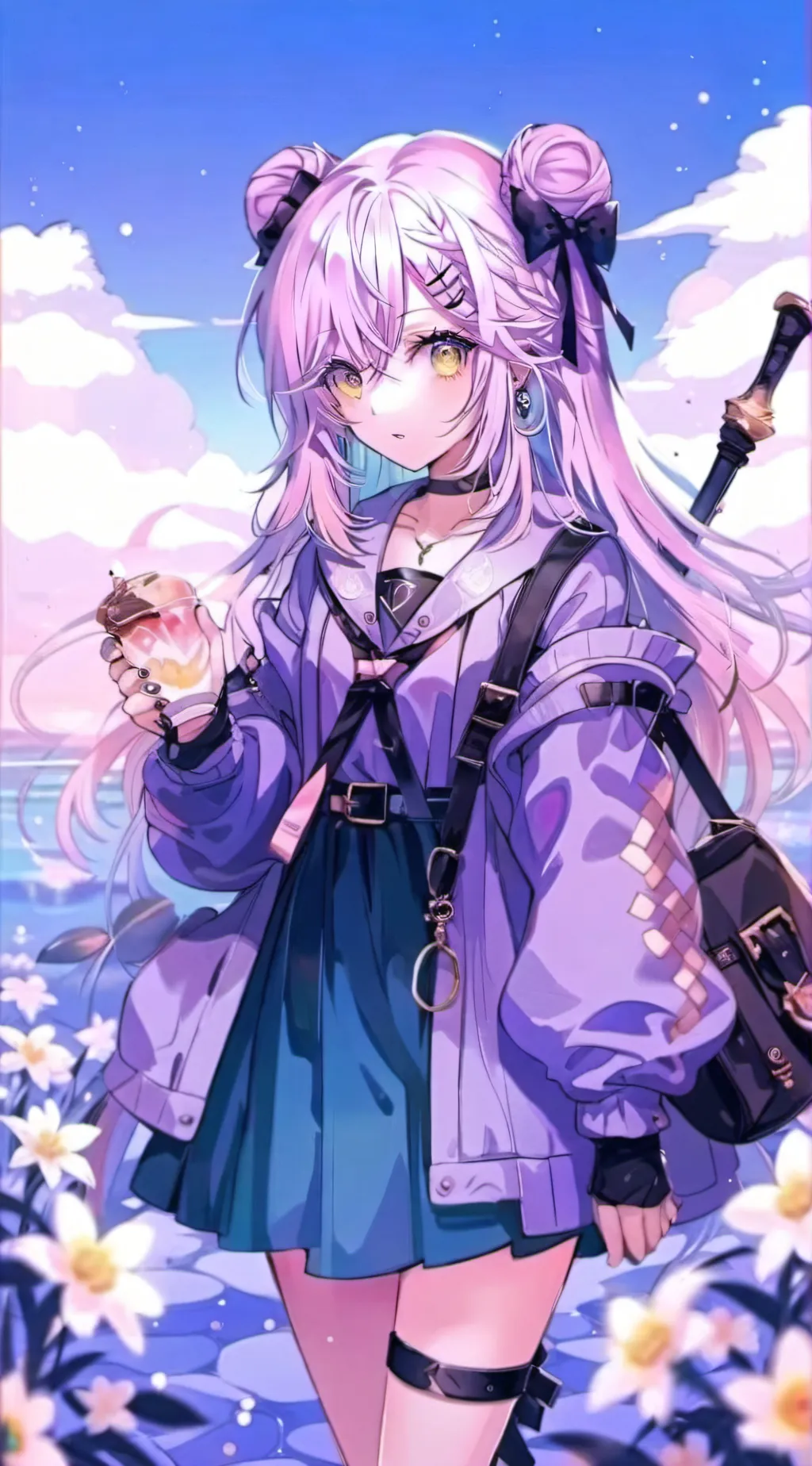 ai character: Mha christmas  background