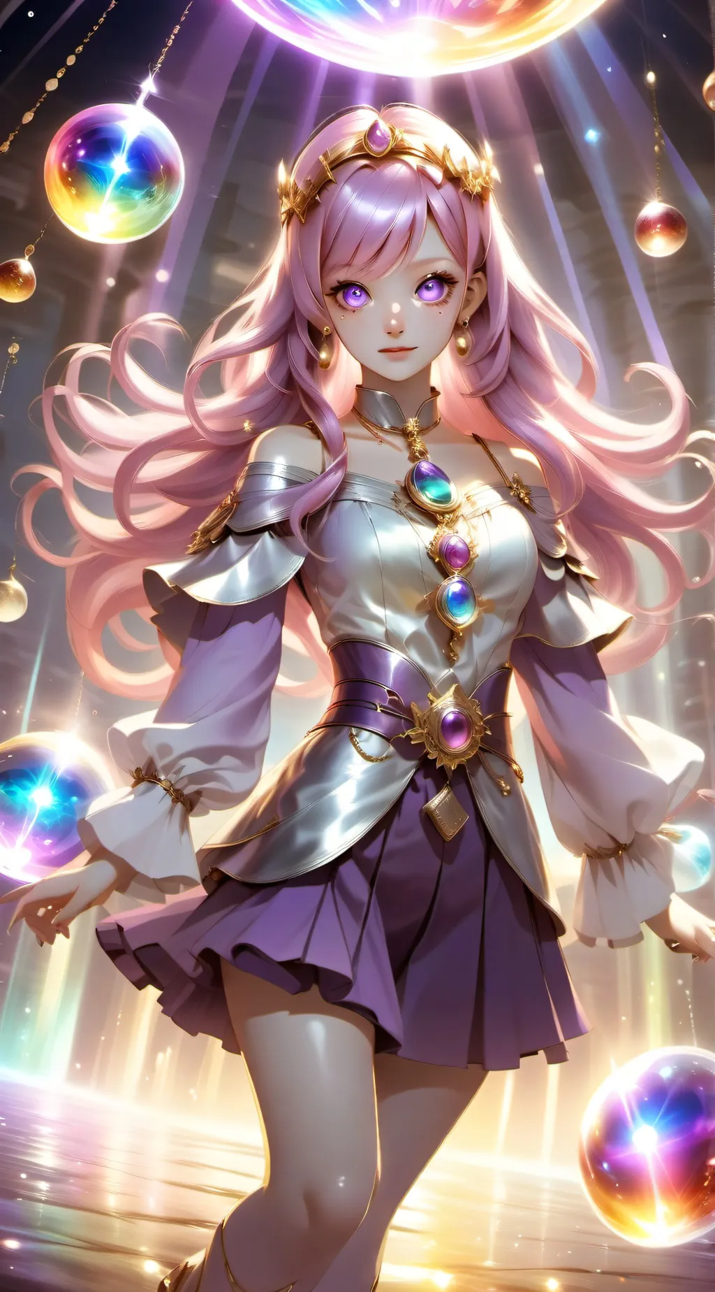 ai character: 🔮Crystal🔮 background