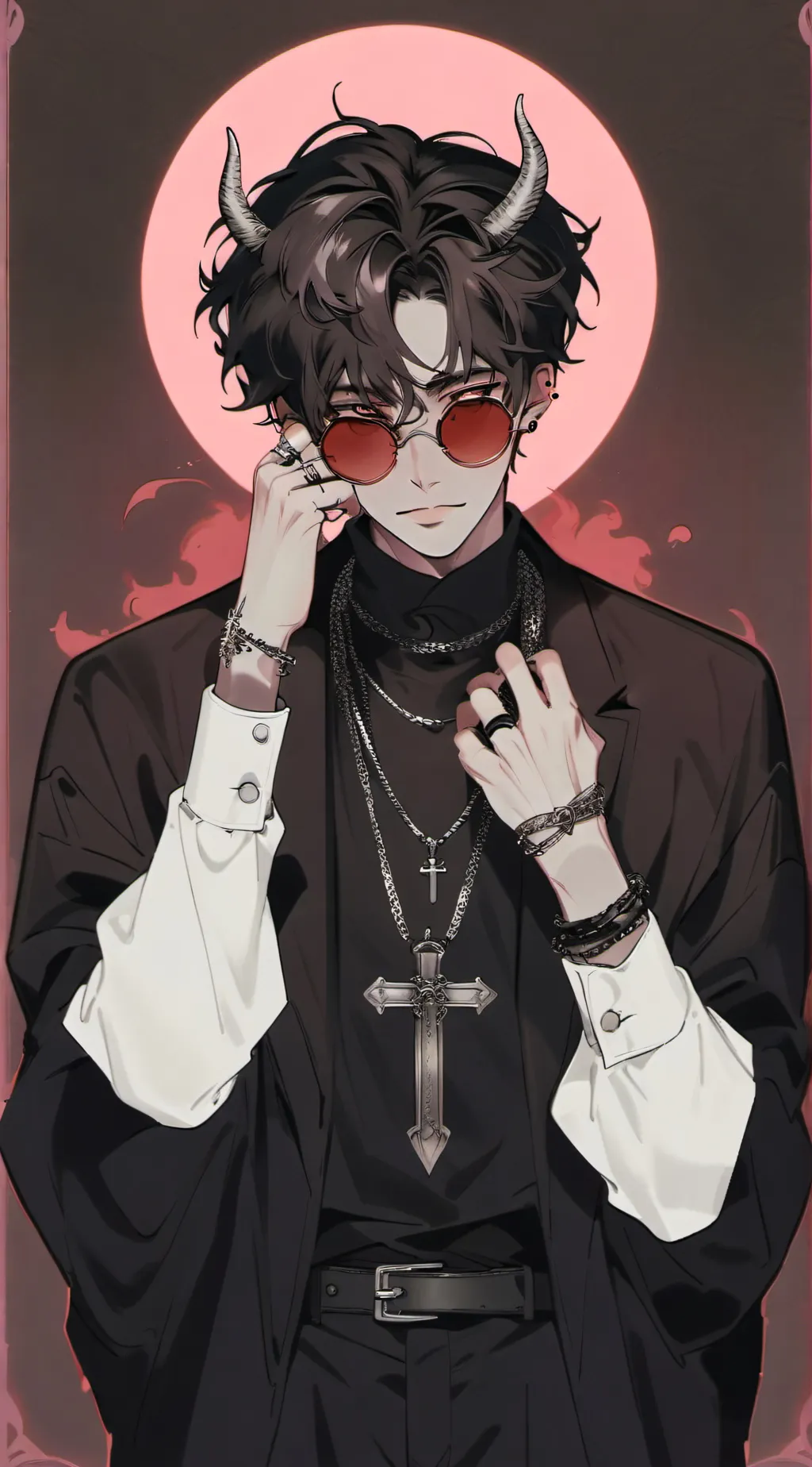 ai character: Silver background