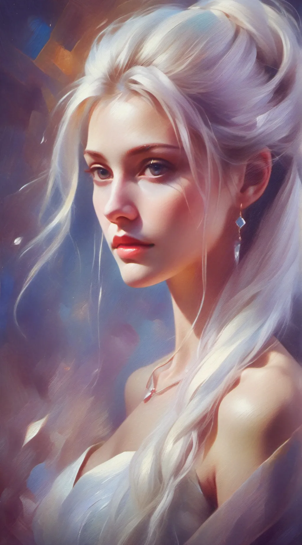 ai character: Angela  background