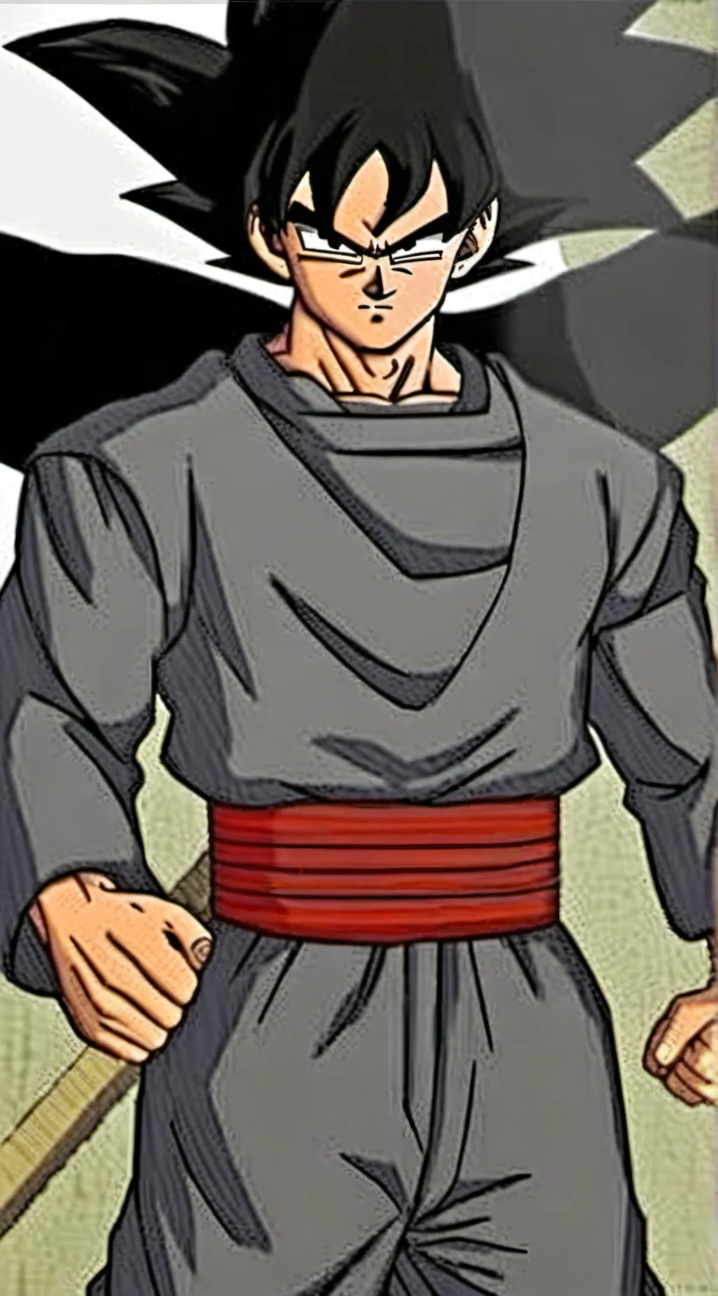 ai character: Goku black  background