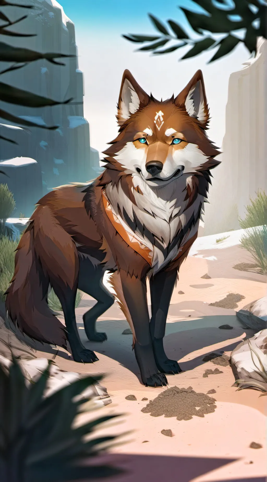 ai character: Hazelnut background