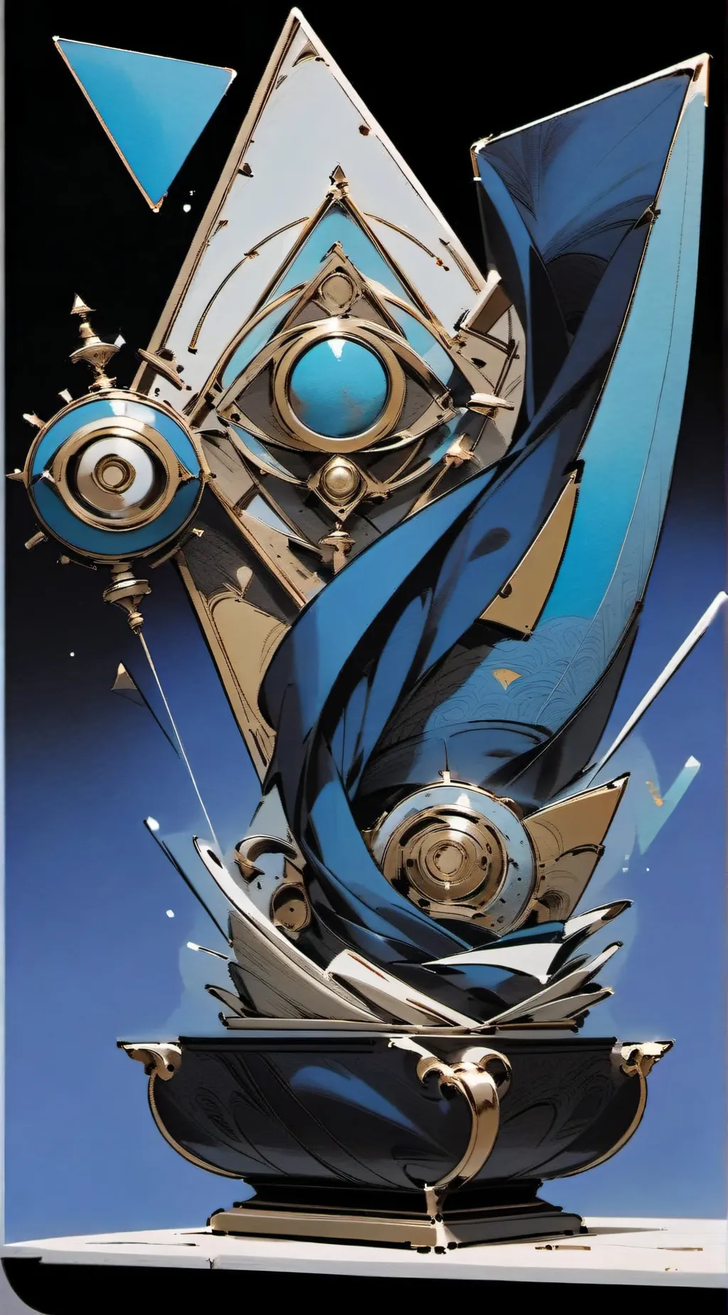 ai character: a singing show background