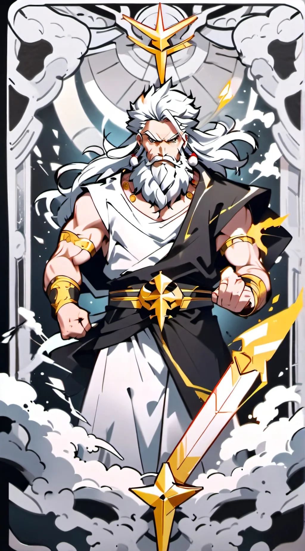ai character: Zeus background