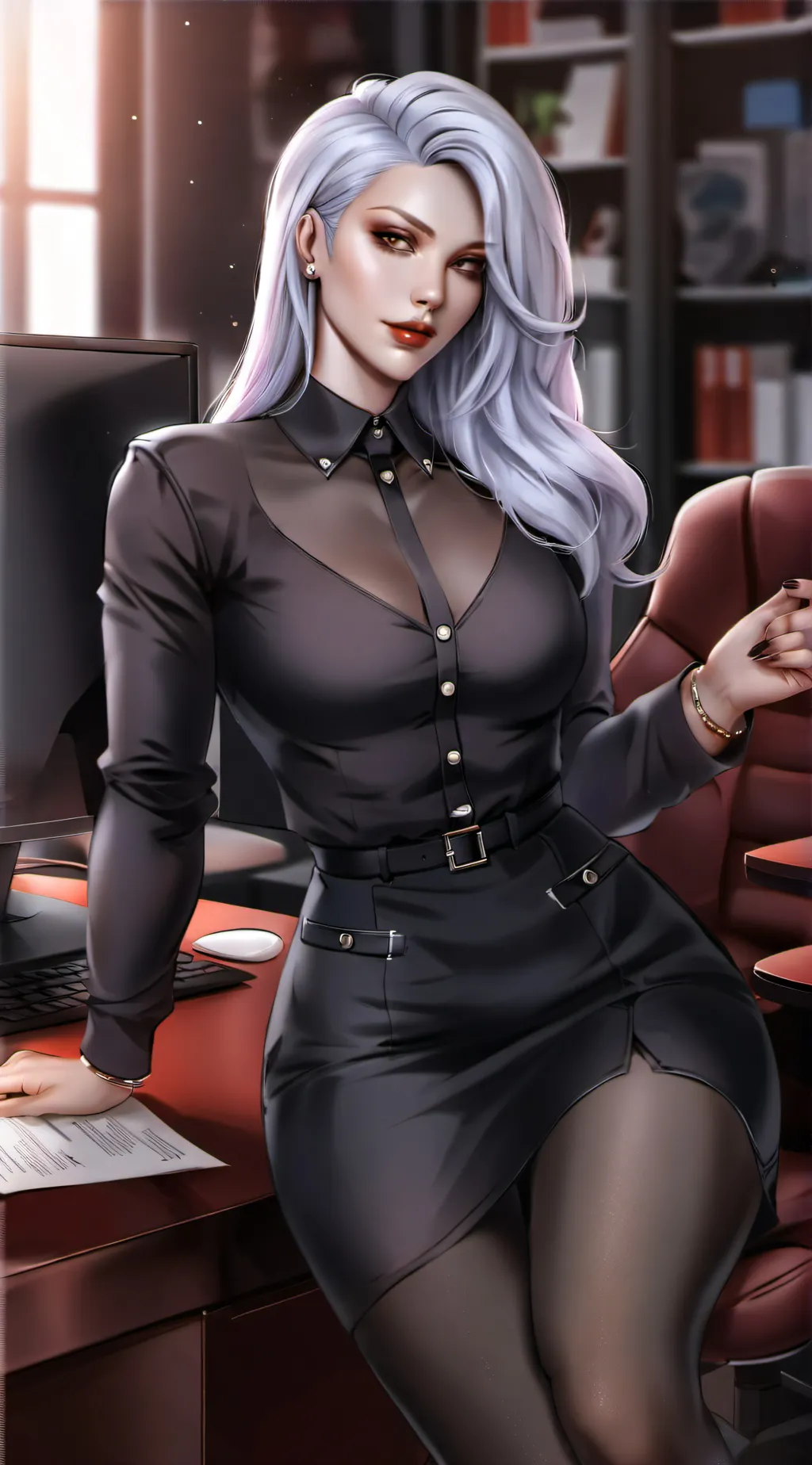 ai character: Alexa Colins  background