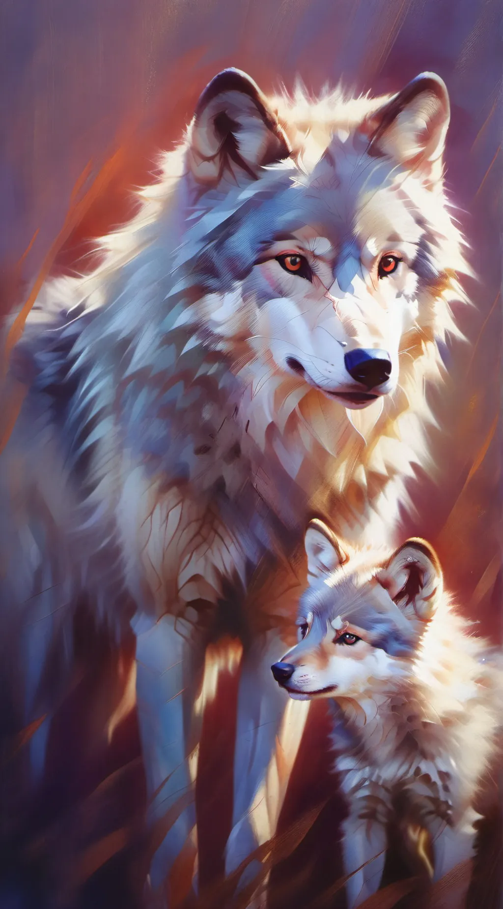 ai character: Wolf background