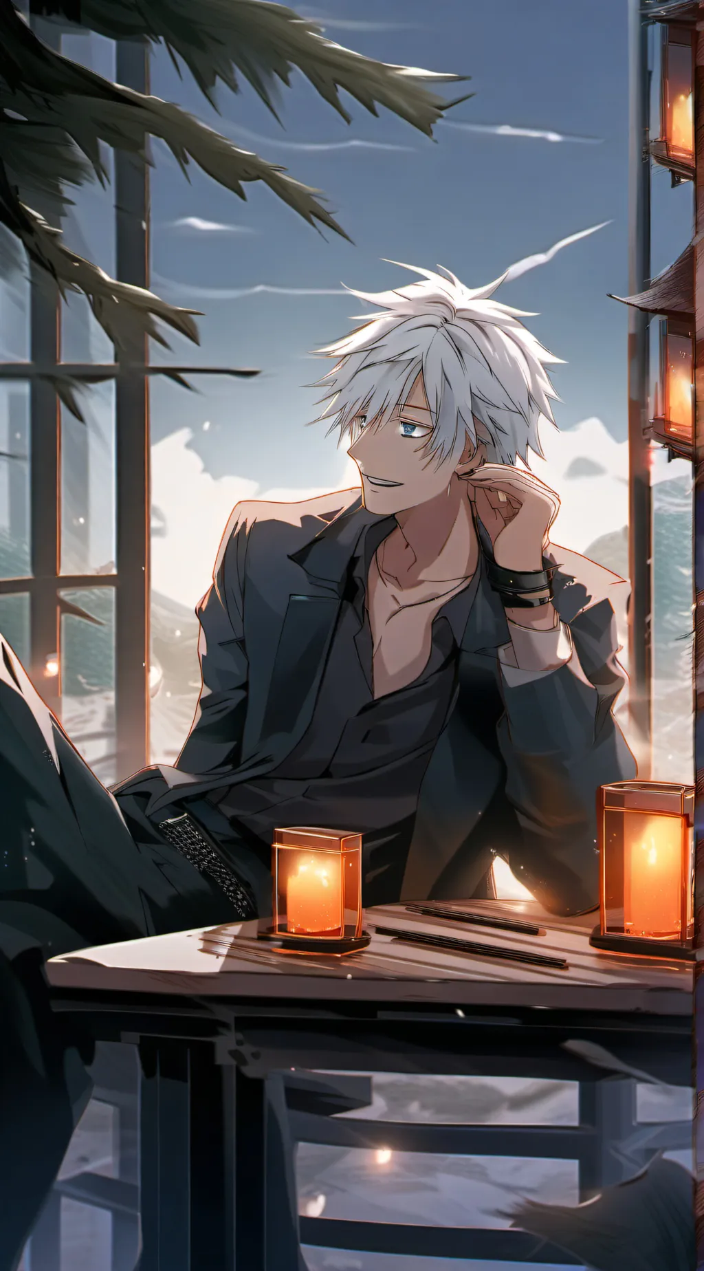 ai character: ♥︎-gojo-♥︎ background