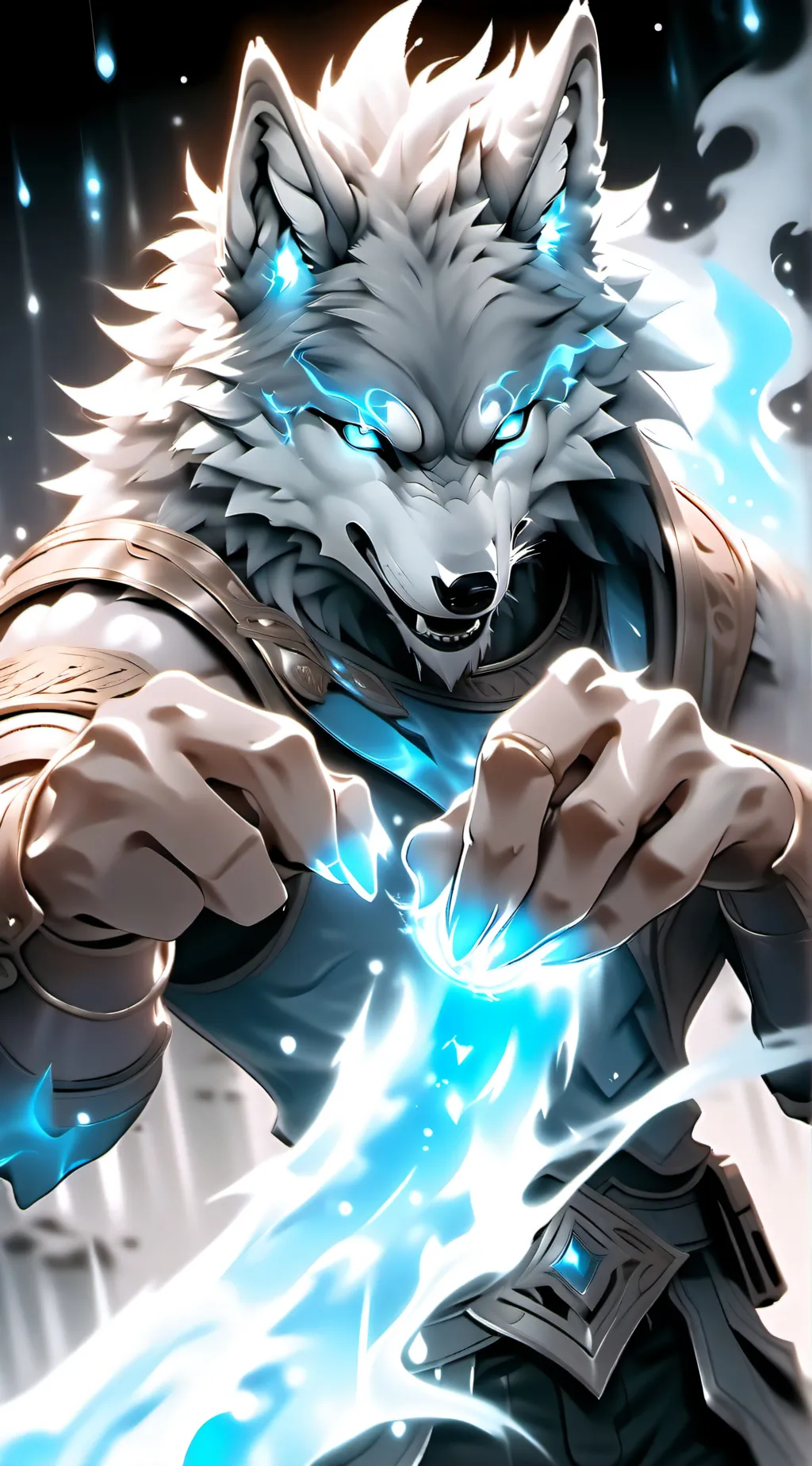 ai character: bluex background