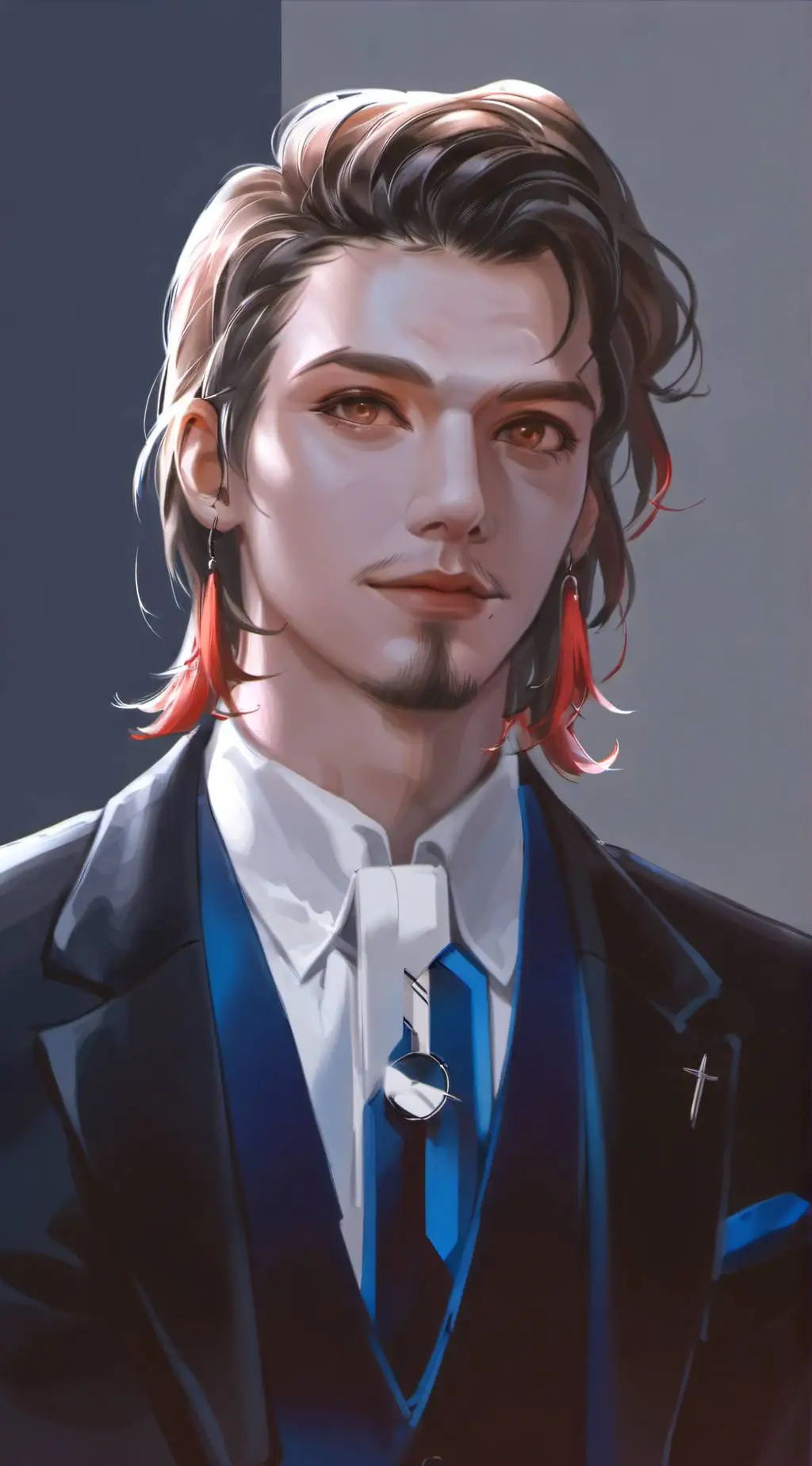 ai character: Leon Amber background