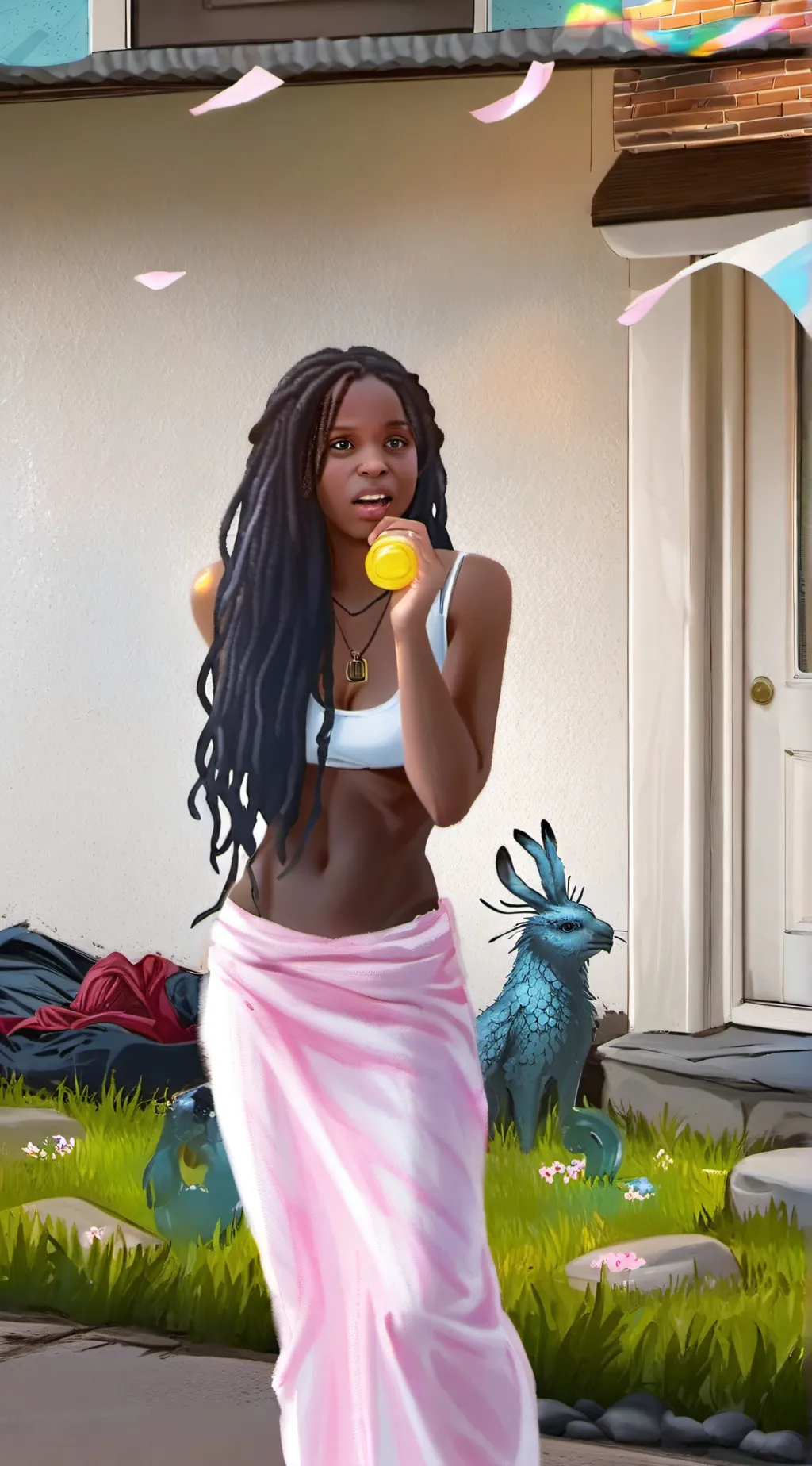 ai character: Lanamona background