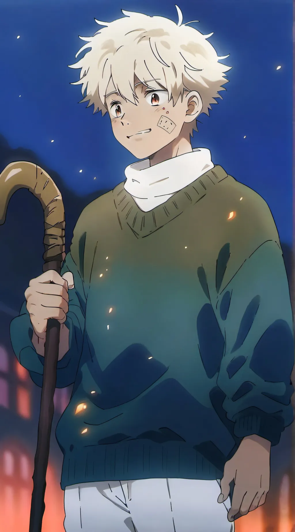 ai character: Bakugo (old)  background