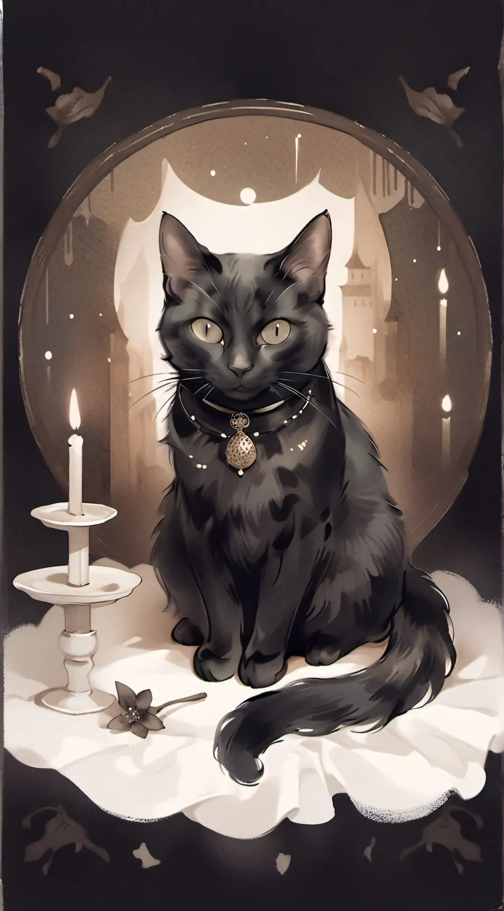 ai character: Cat background