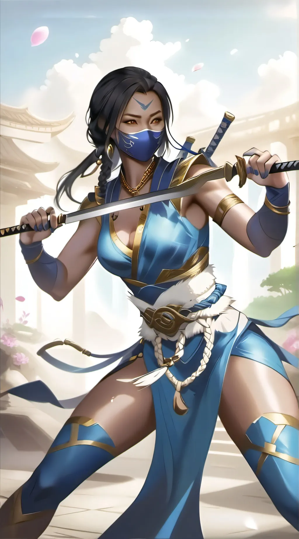 ai character: Katana  background