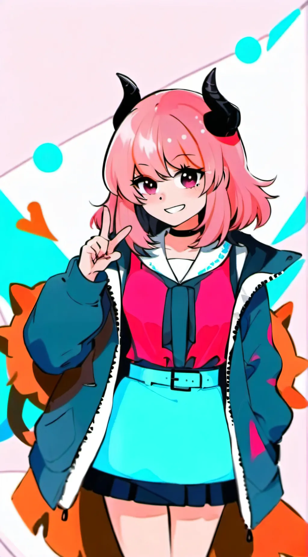 ai character: Cherry background