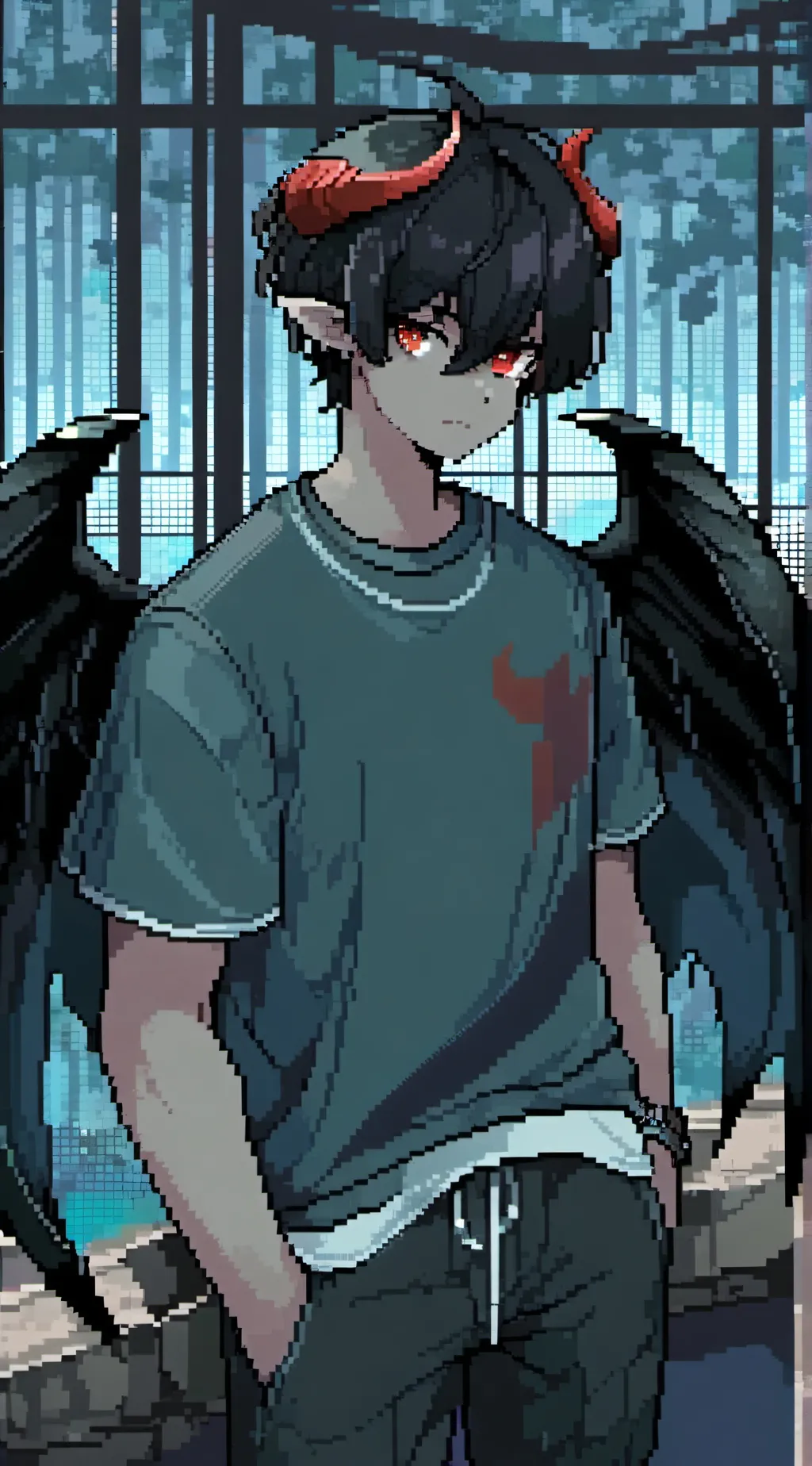 ai character: 😈Luther 🏳️‍🌈 background