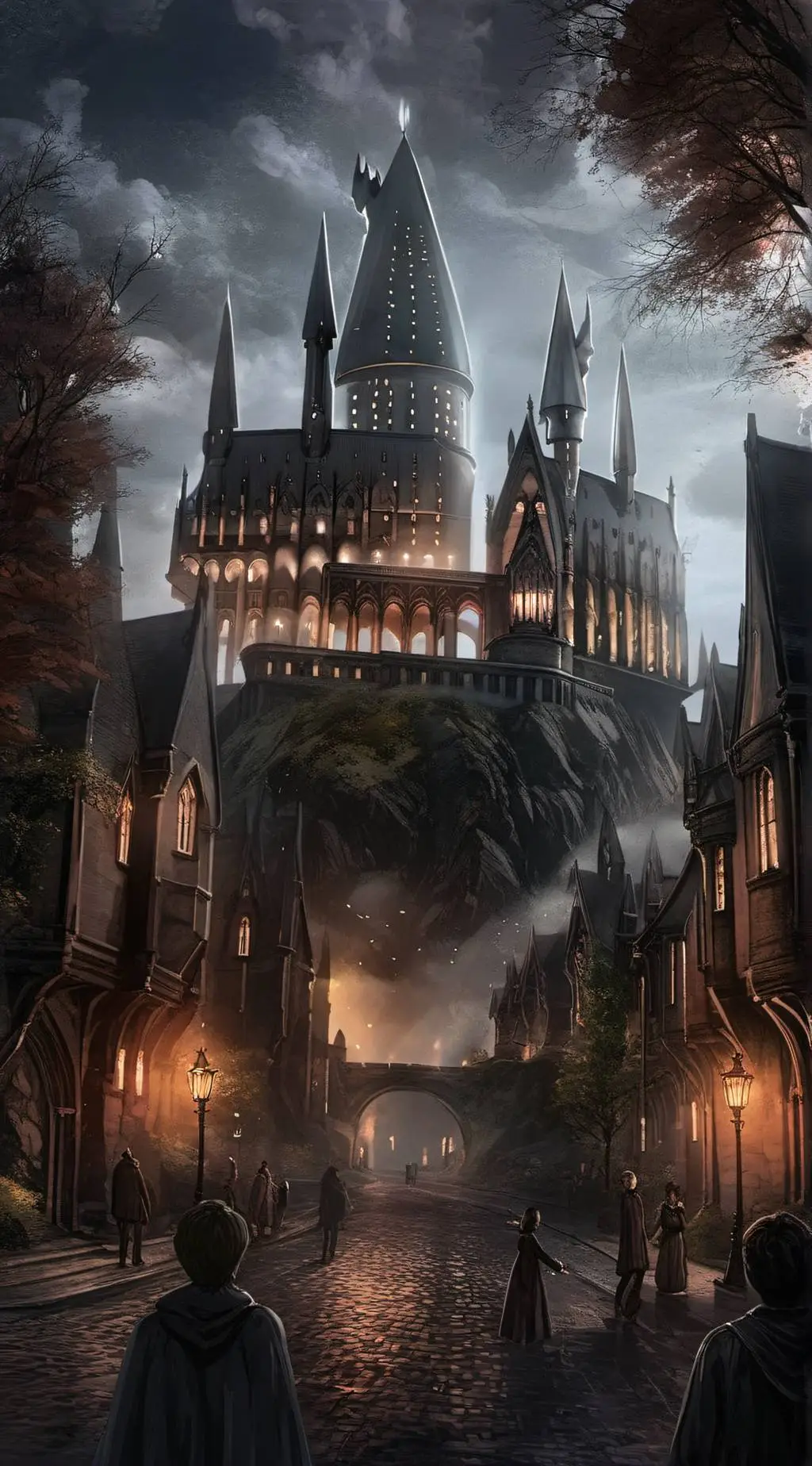 ai character: Hogwarts  background