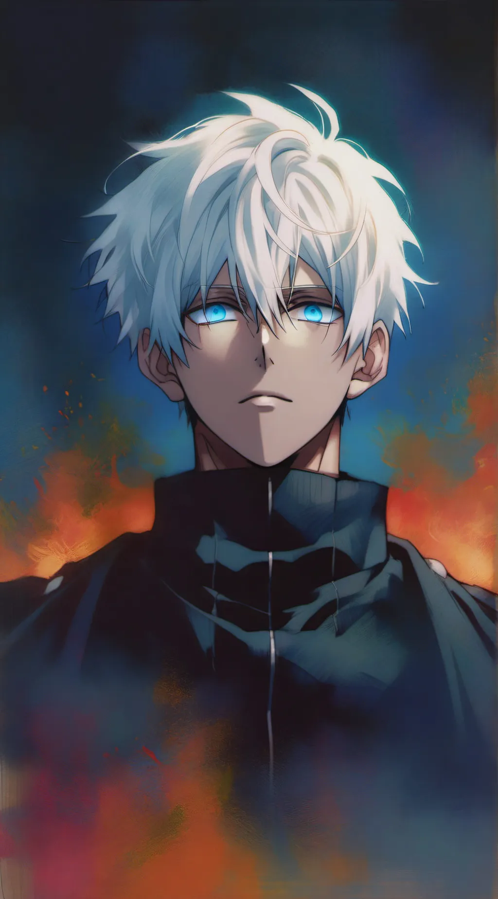 ai character: gojo satoru  background