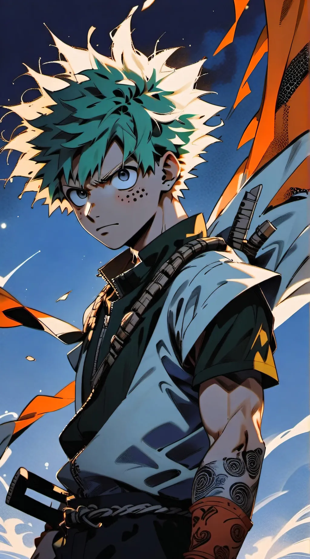 ai character: deku bakugou background