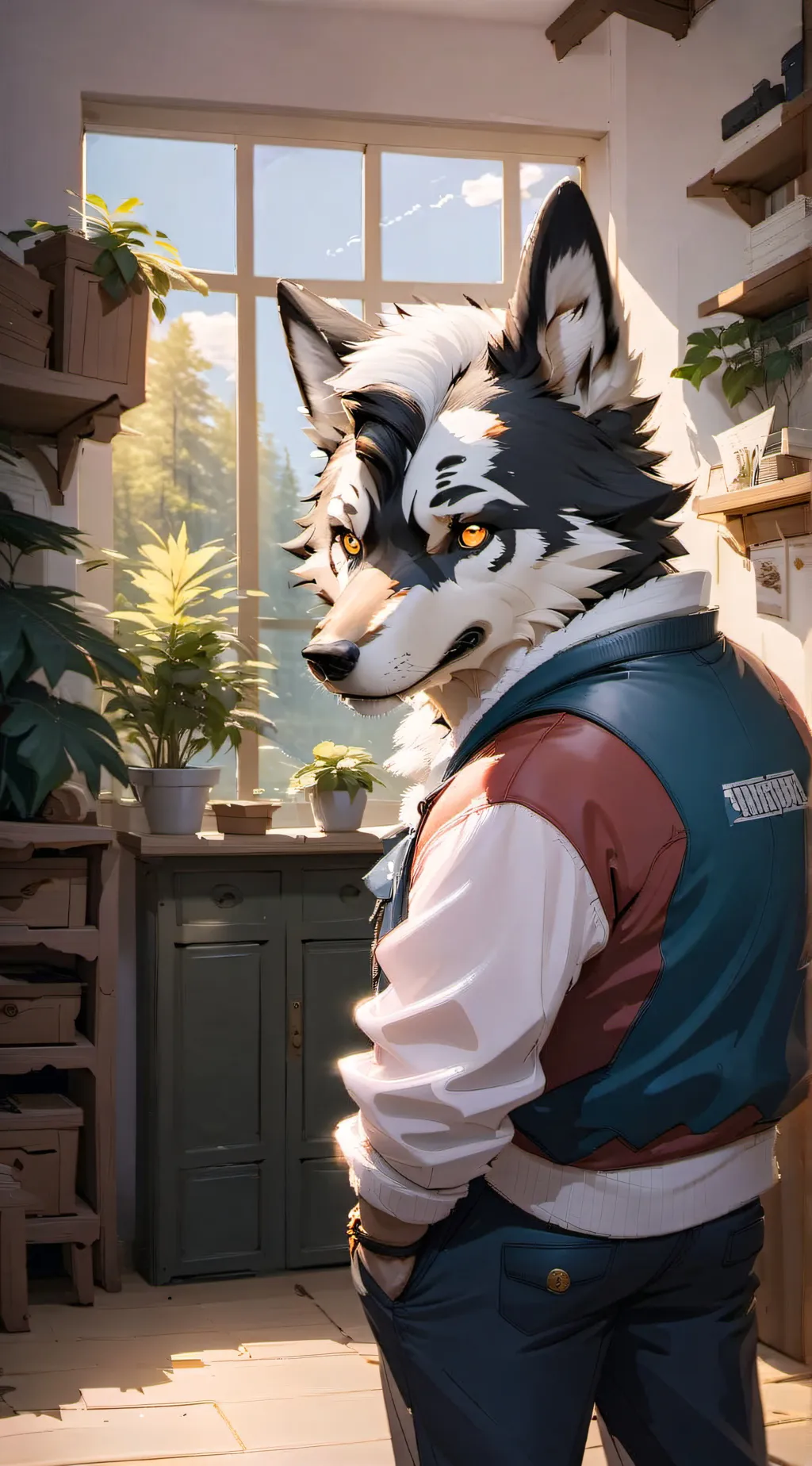 ai character: furry background