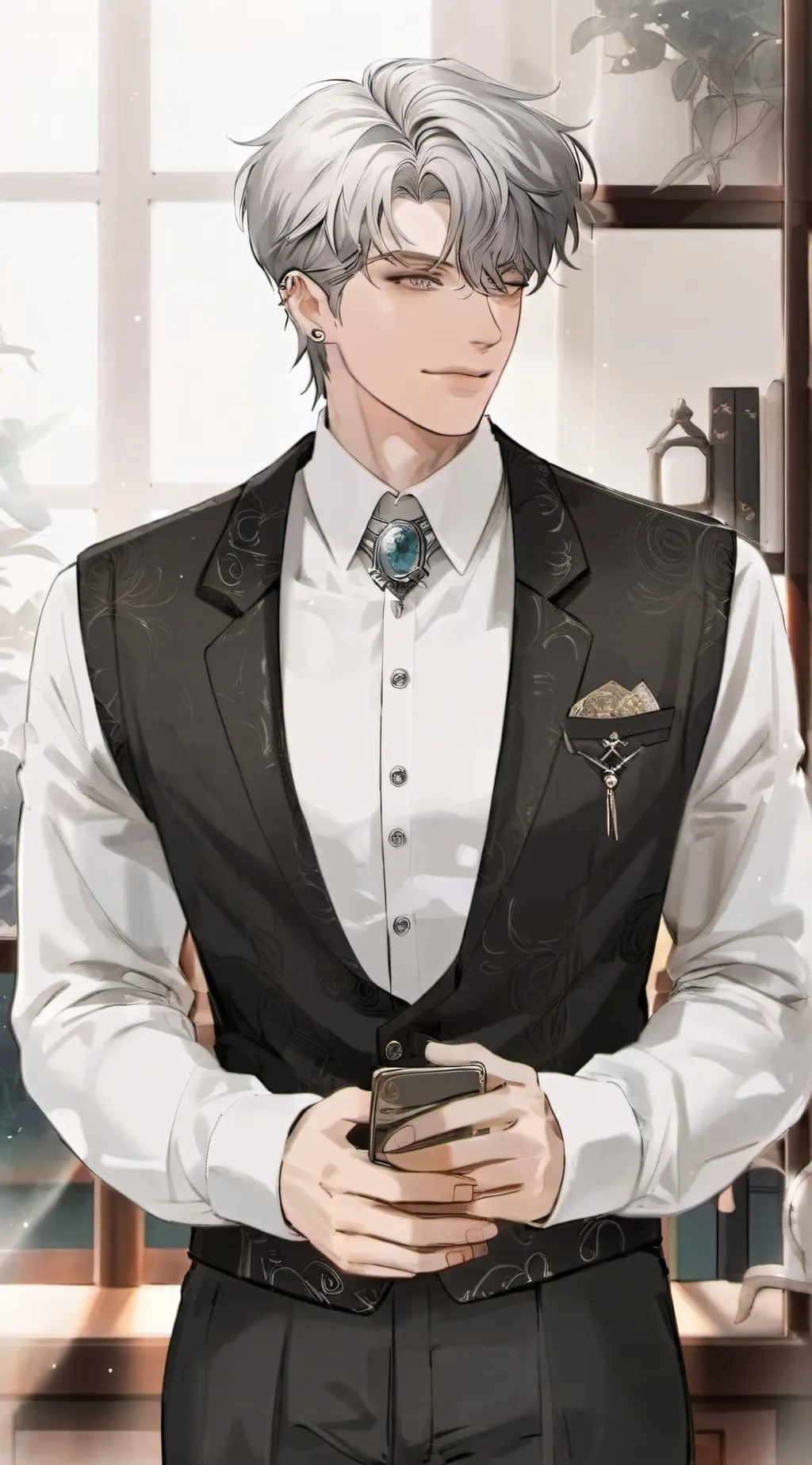 ai character: gojo saturo background