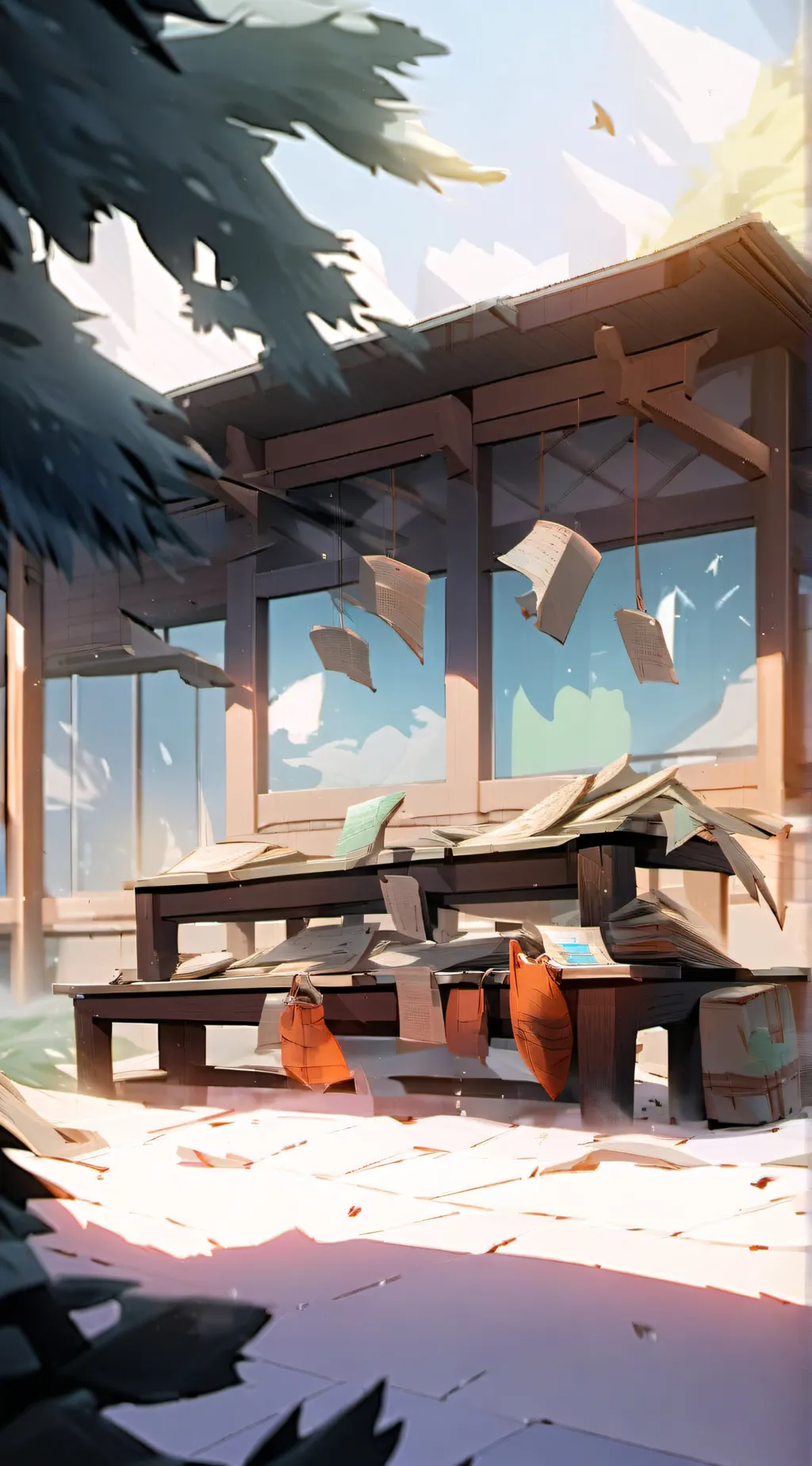 ai character: Skibidi school 3 background