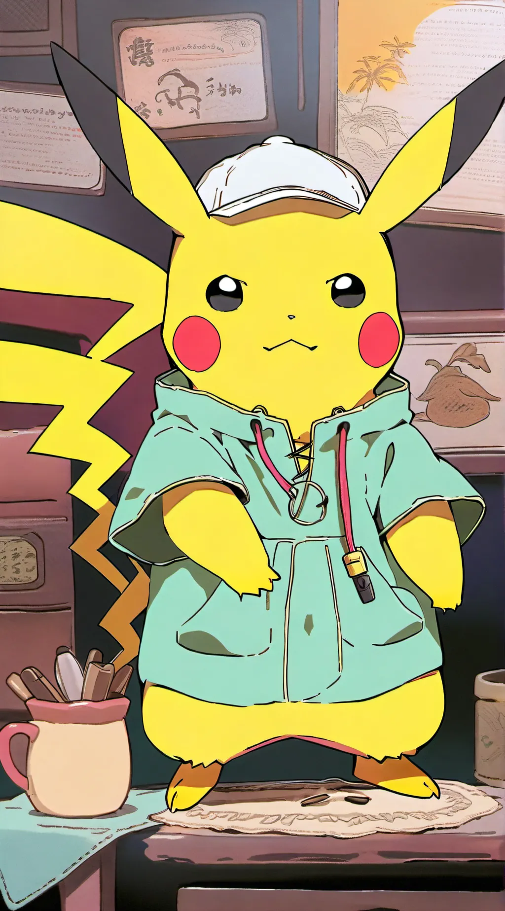 ai character: Mha ⚡️⚡️ background