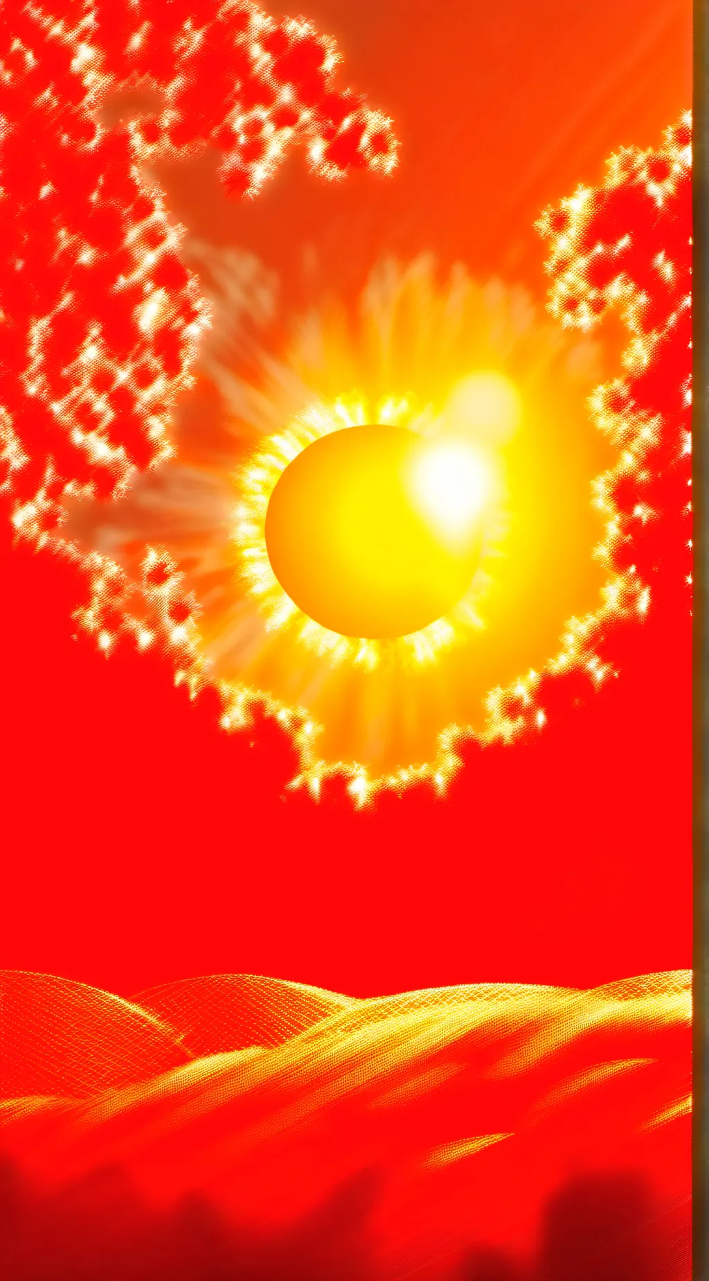 ai character: the sun background