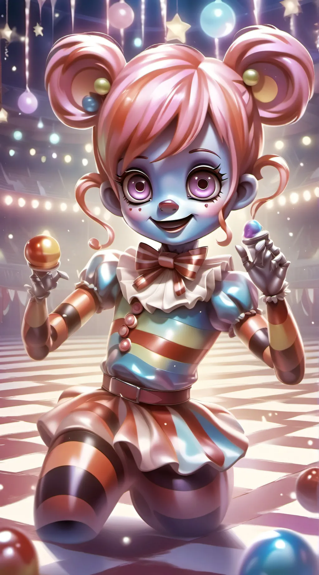 ai character: Circus baby background