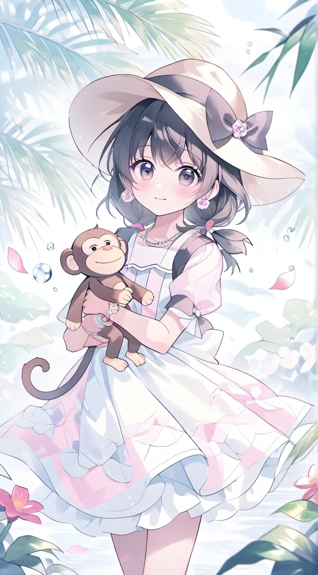 ai character: Daro andthe monkey background