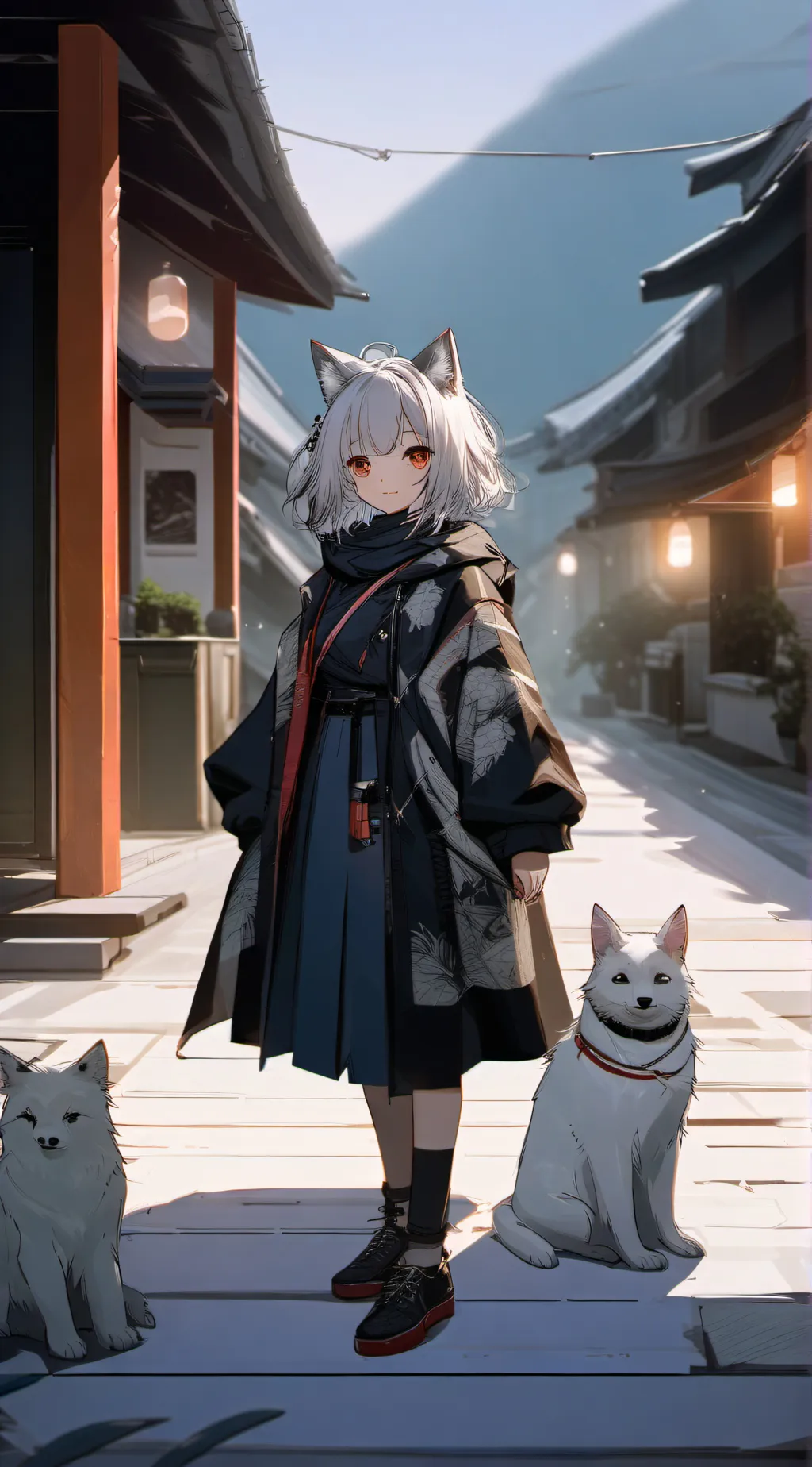 ai character: neko background