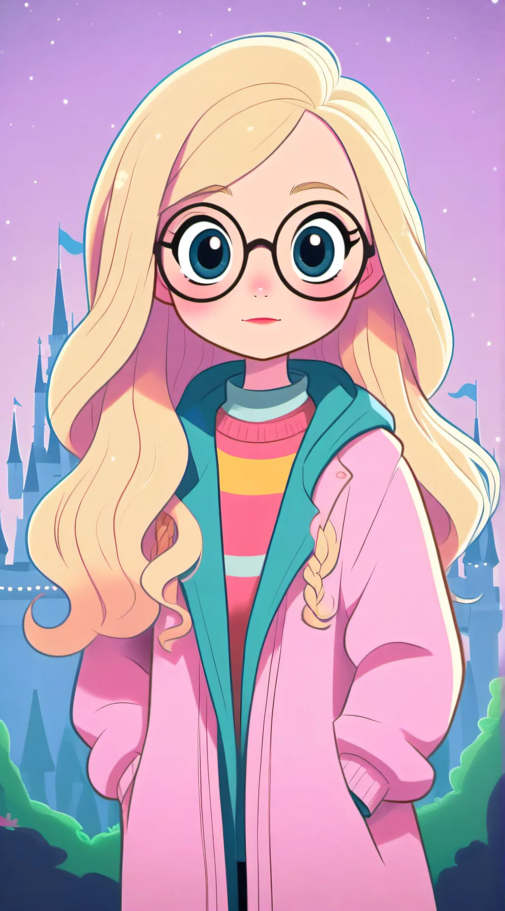 ai character: Luna Lovegood  background
