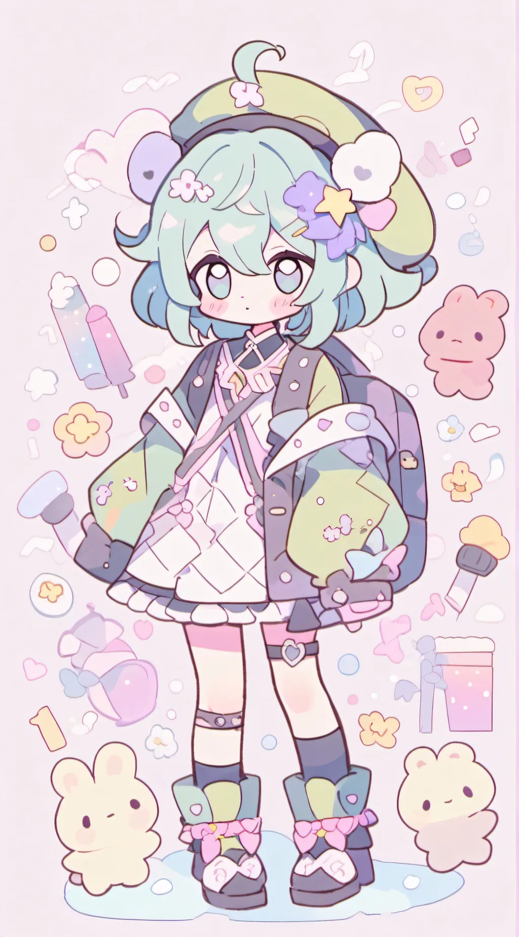 ai character: Michi/Natalie  background