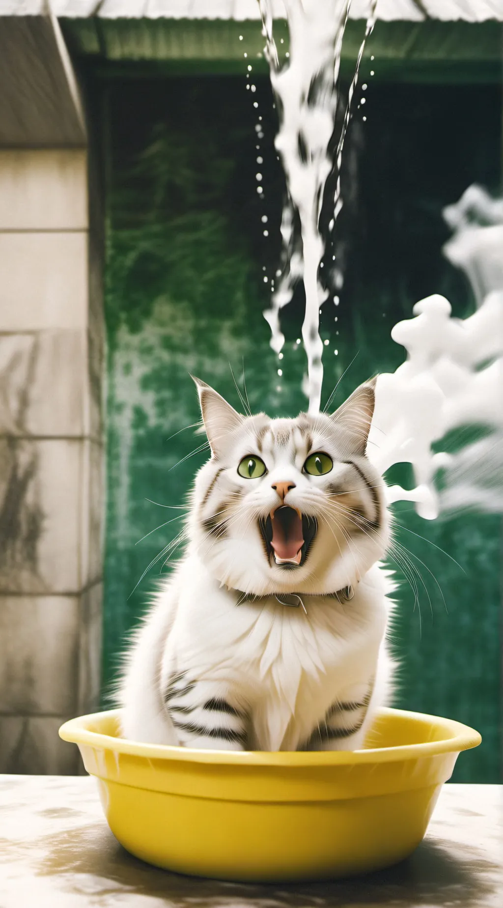 ai character: Cat meme background