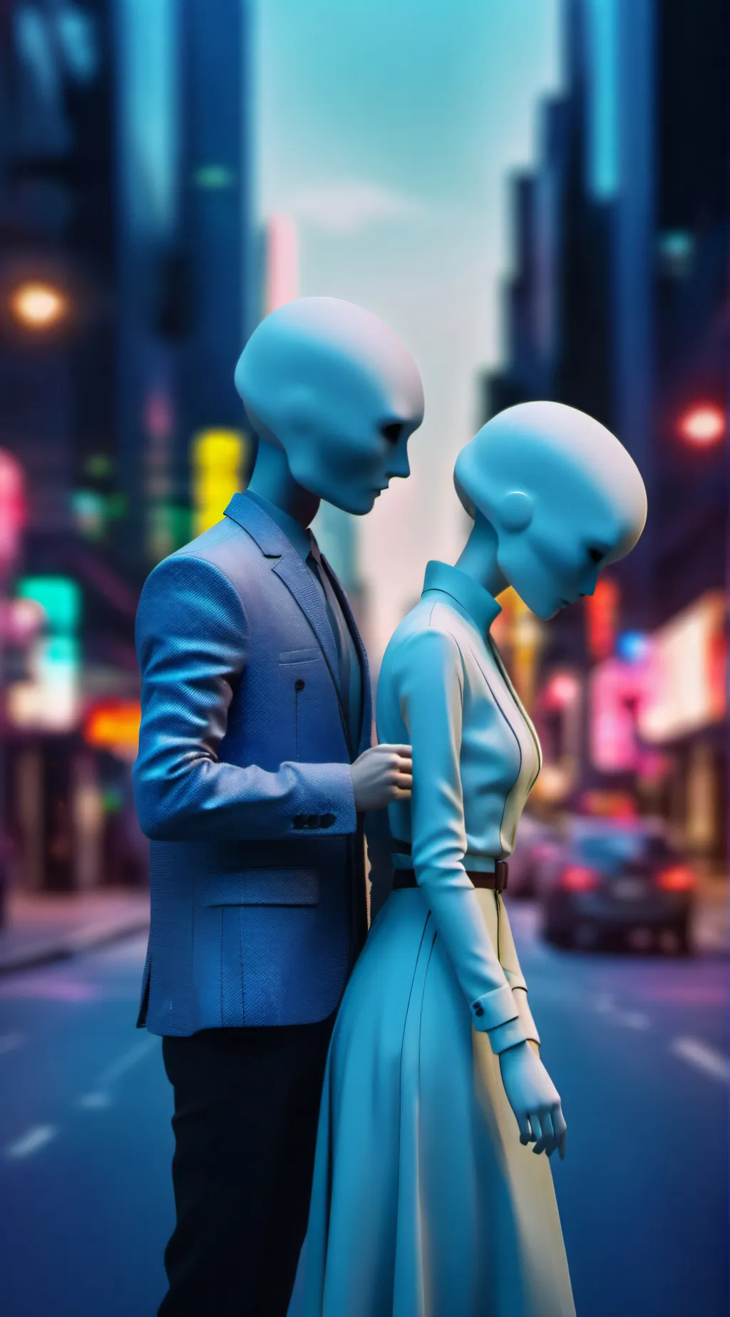 ai character: Mr and Mrs white background