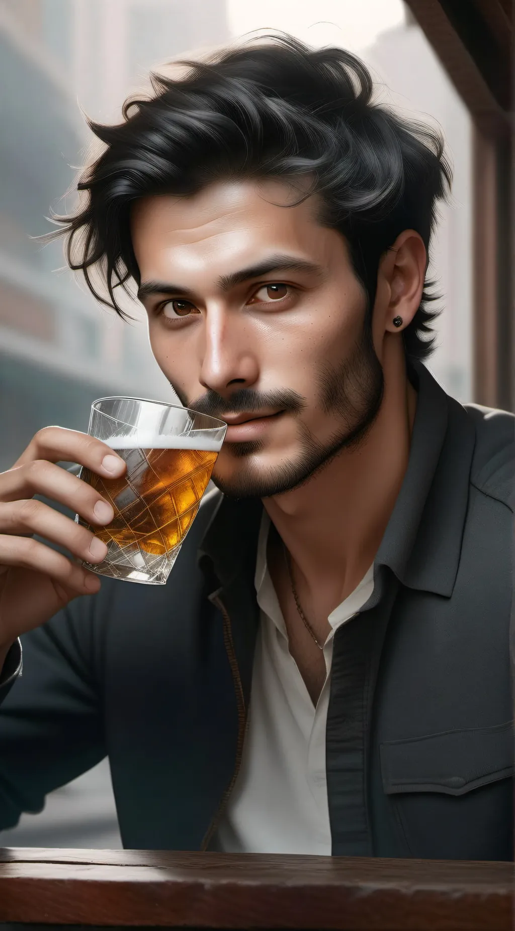 ai character: Martin  background