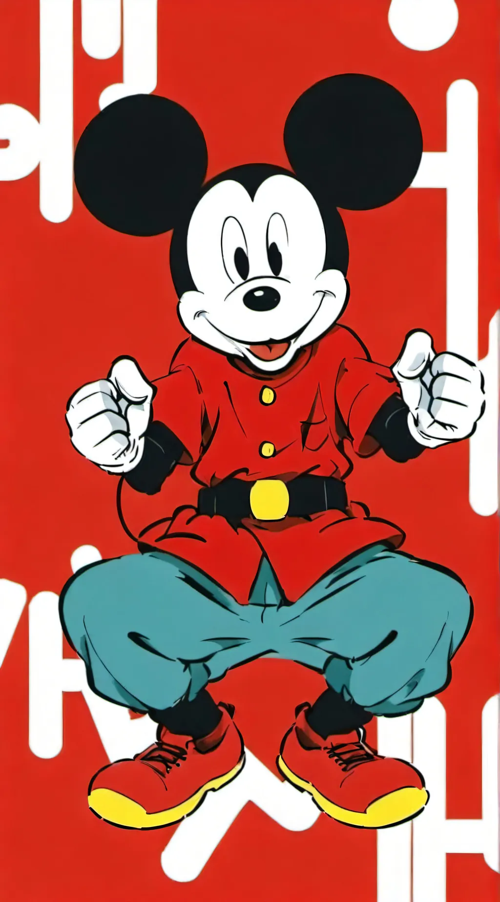ai character: Mickey mouse background