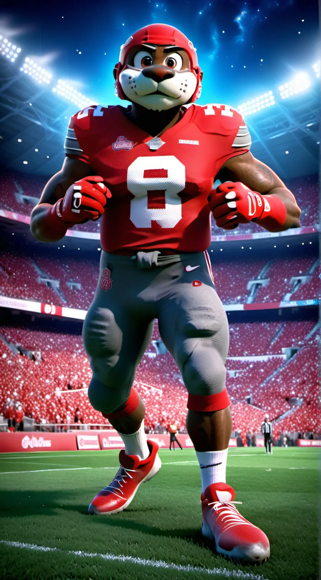 ai character: Brutus Buckeye  background