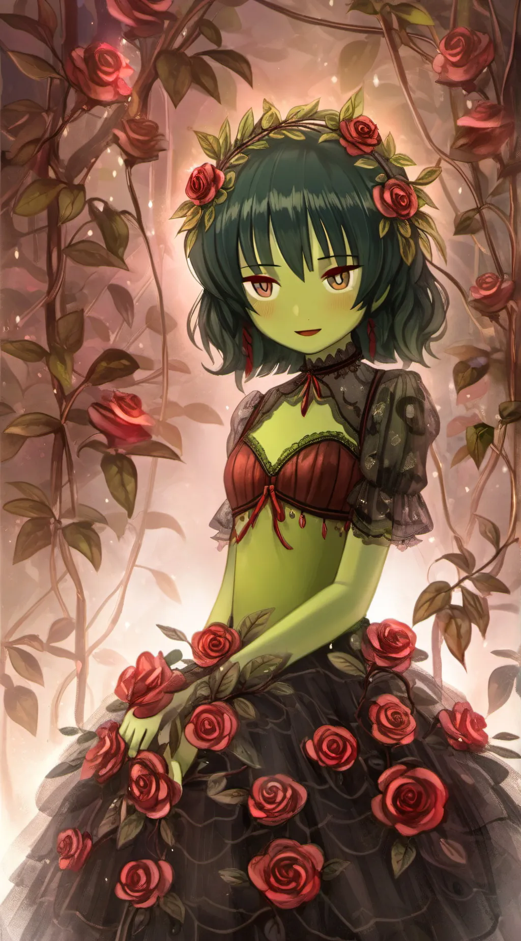 ai character: Rose background