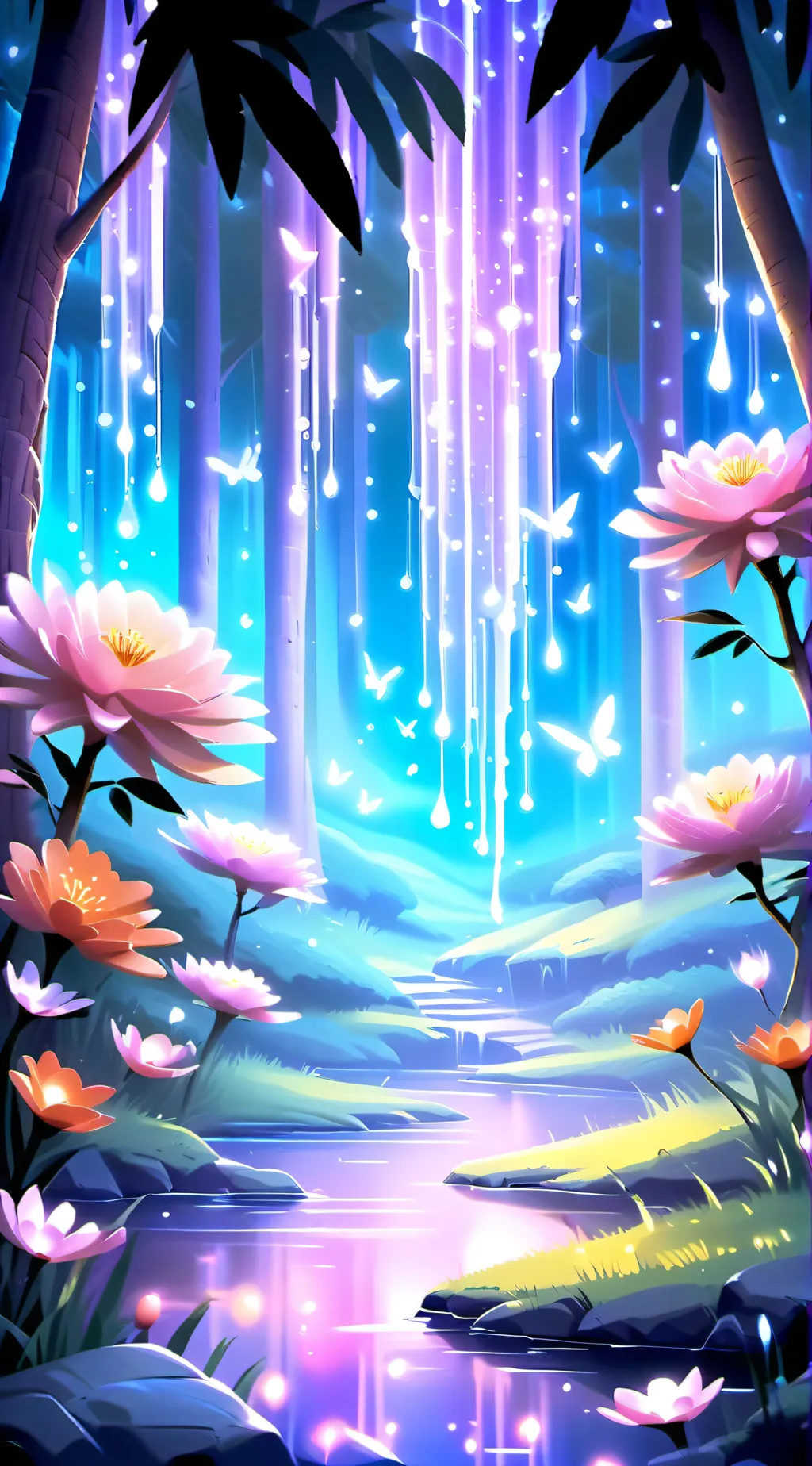 ai character: Meadow background