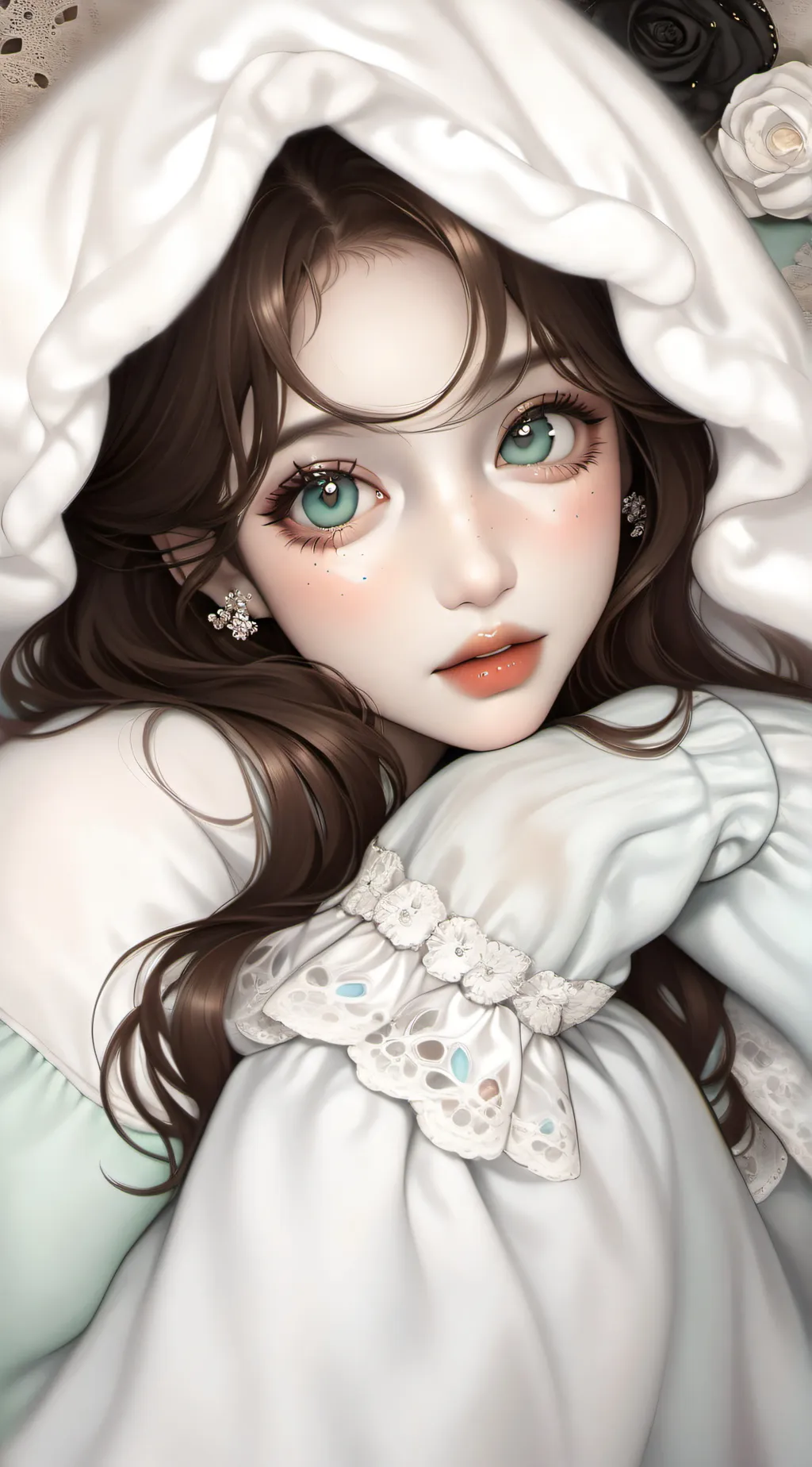 ai character: Oliva & Lillian  background