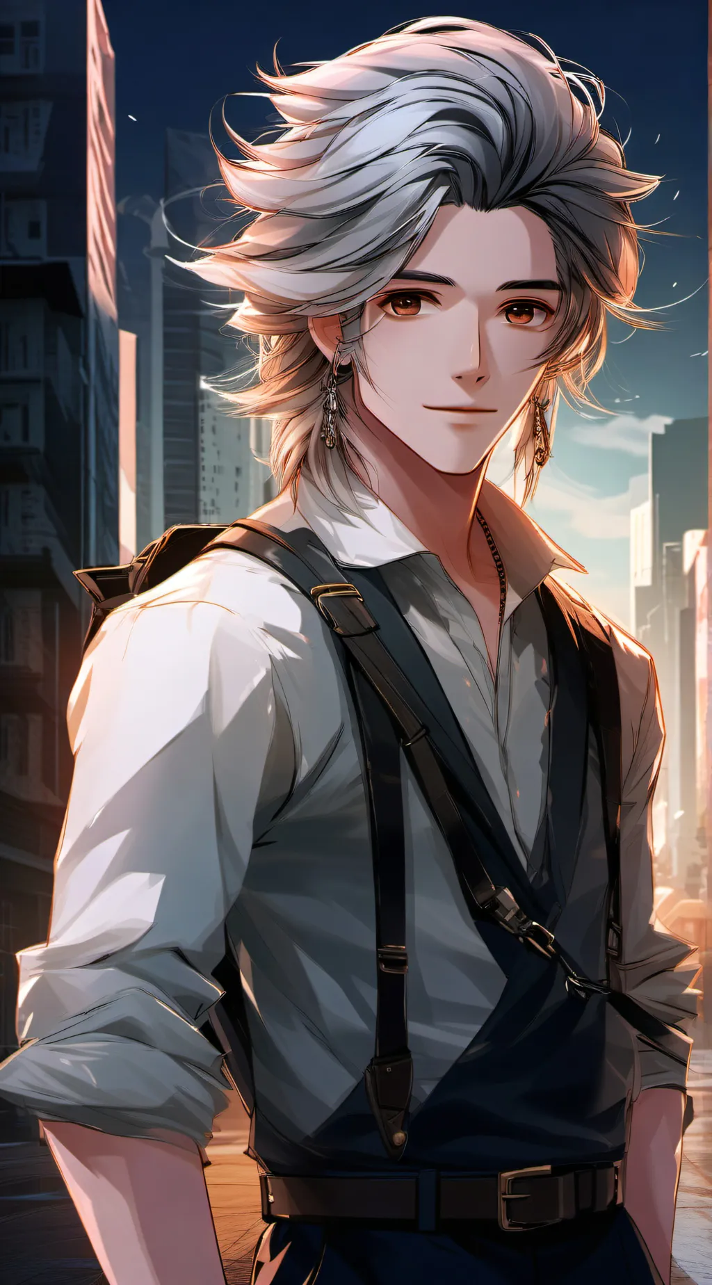 ai character: makio background