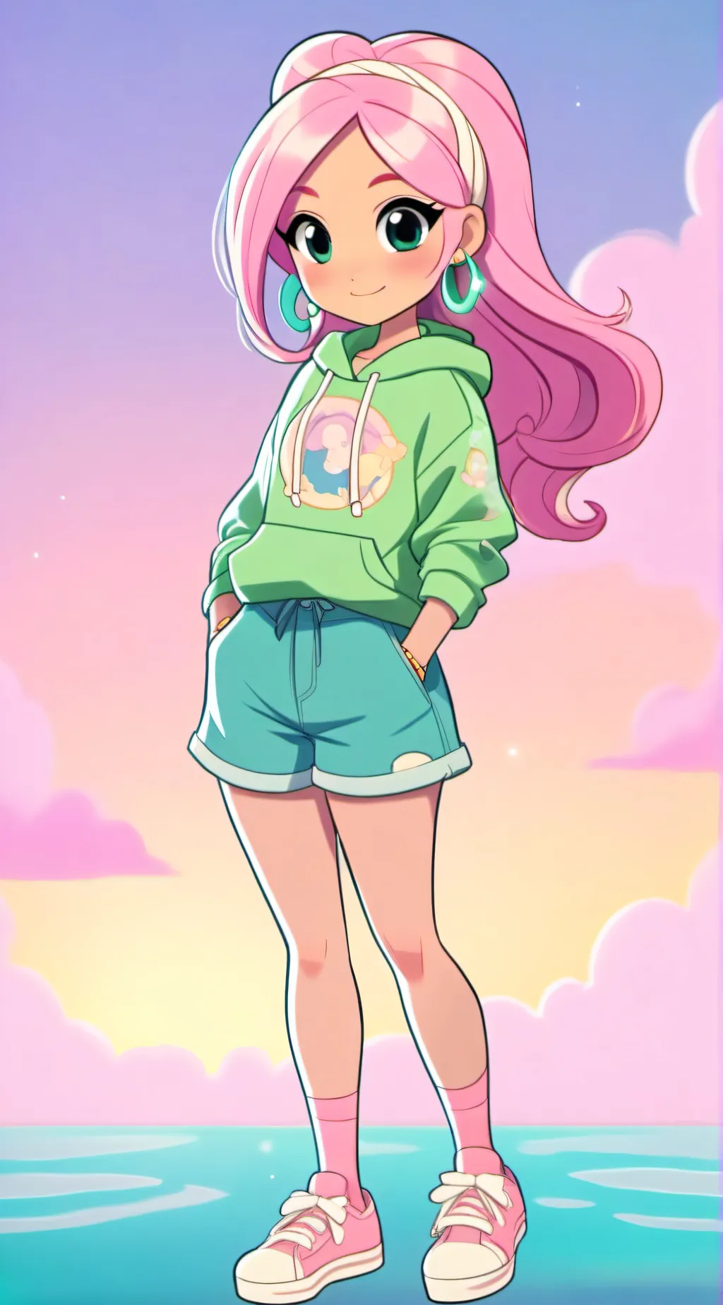 ai character: Kc\aphmau channel  background