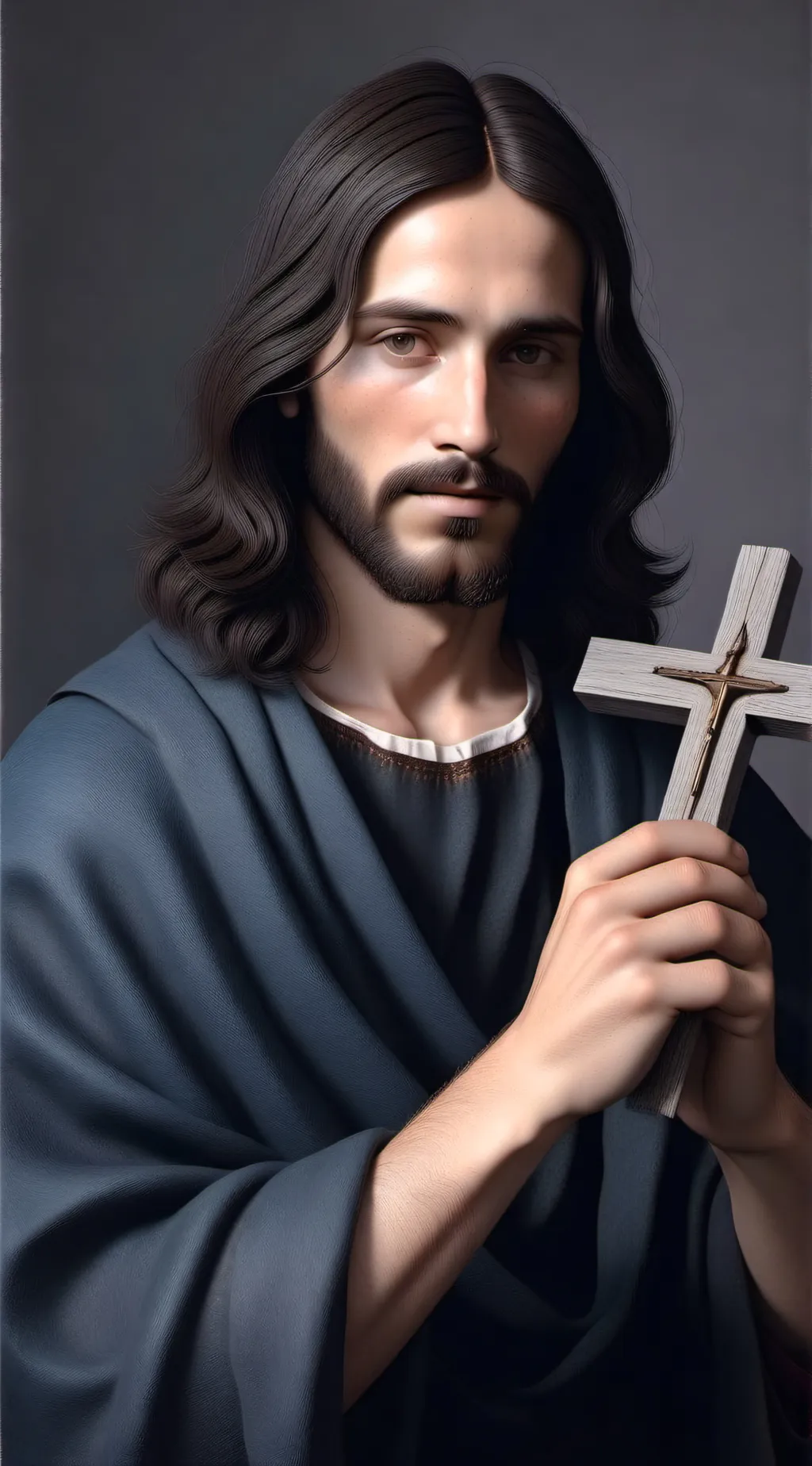 ai character: Jesus background