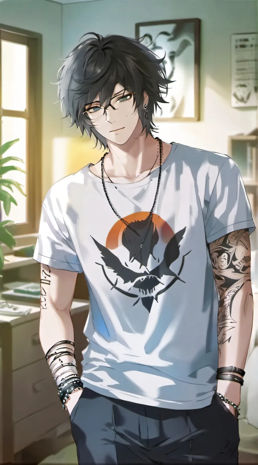 ai character: Hiyoko background