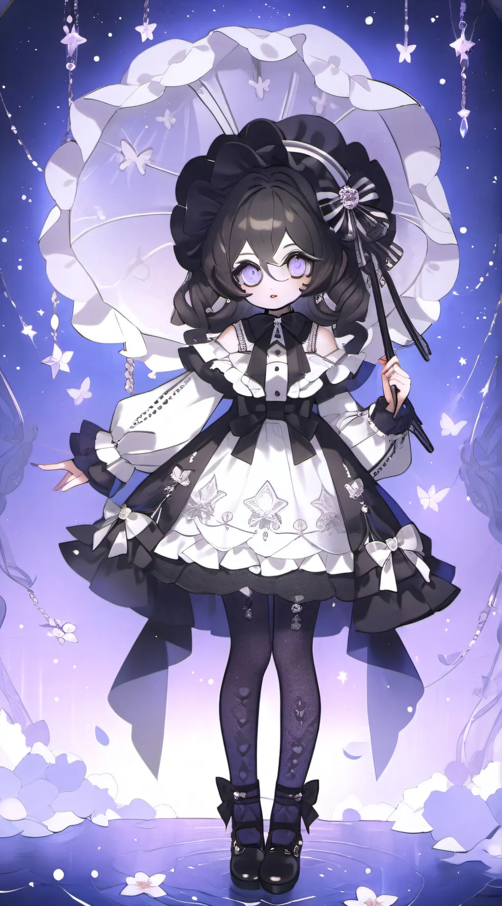 ai character: The silence of Mia background