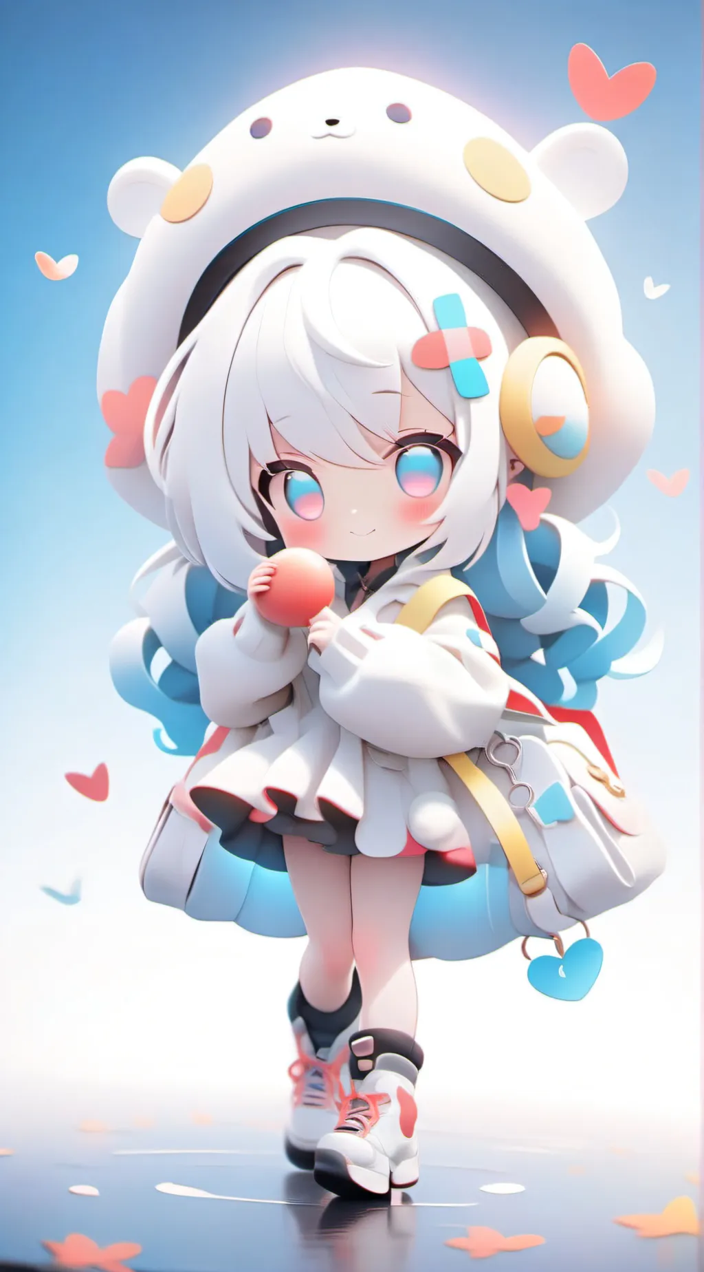 ai character: he's cute background